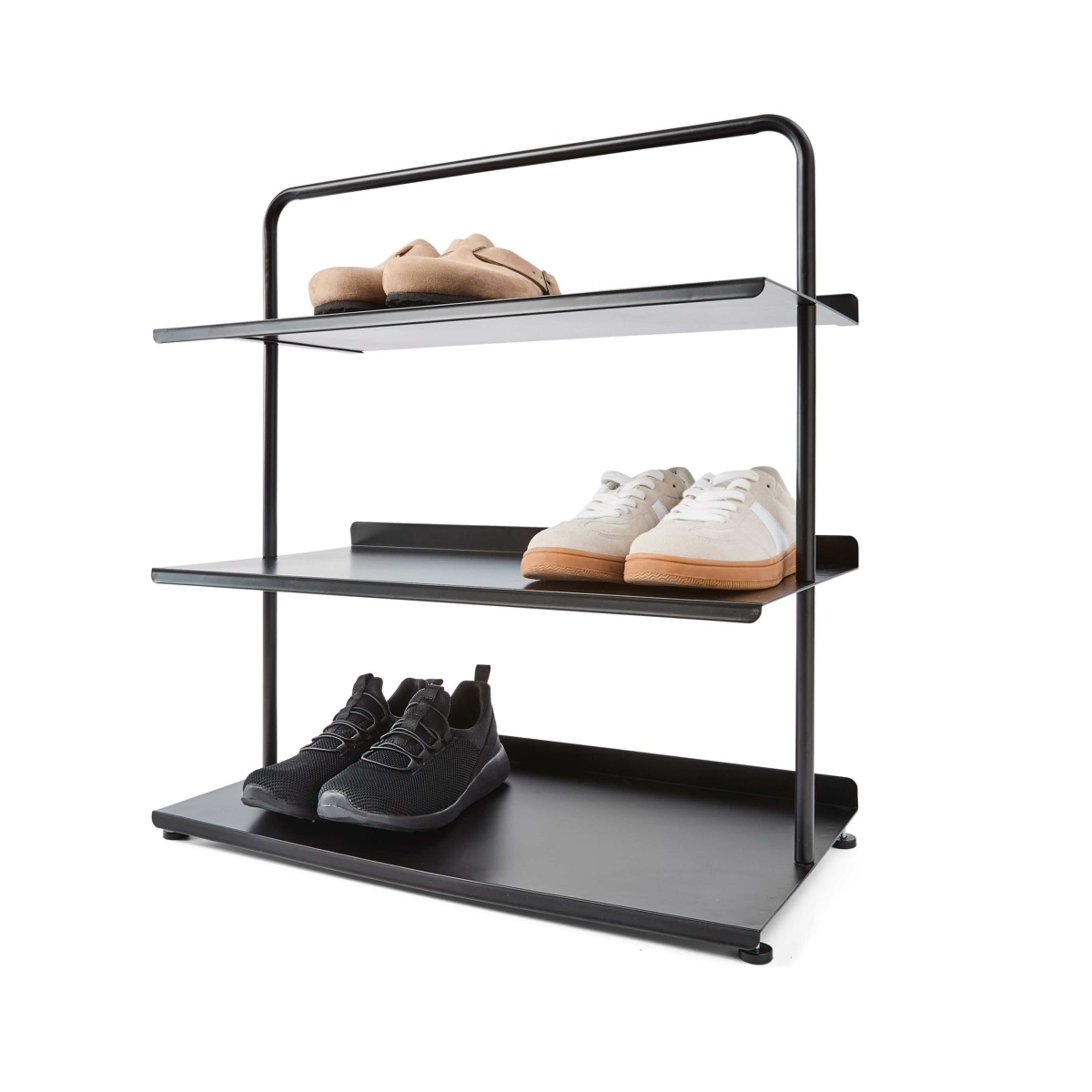 1 3 Tier Black Shoe Rack