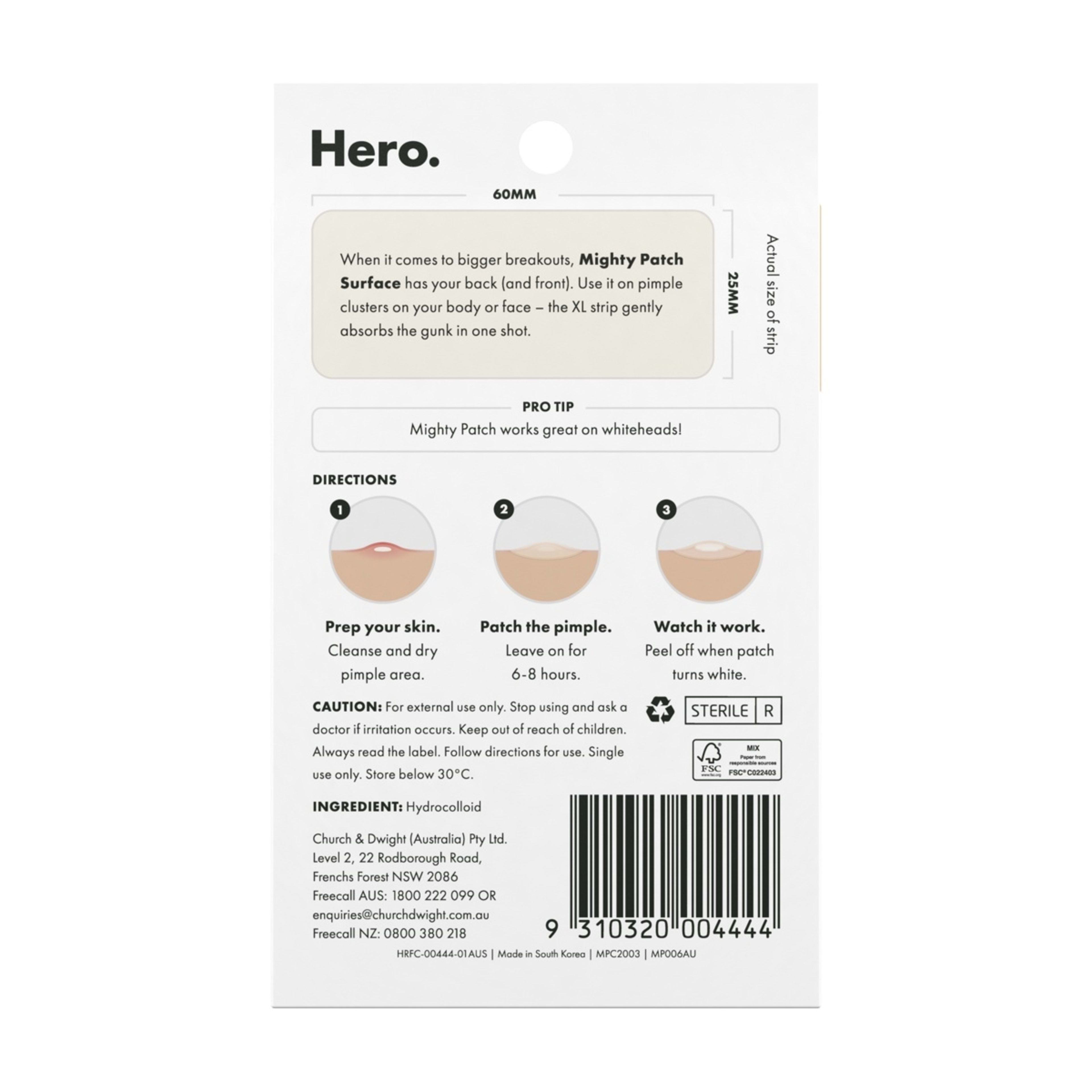 2 Hero 10 Pack Mighty Patch Surface Pimple Patches - Hydrocolloid, 2 of 9