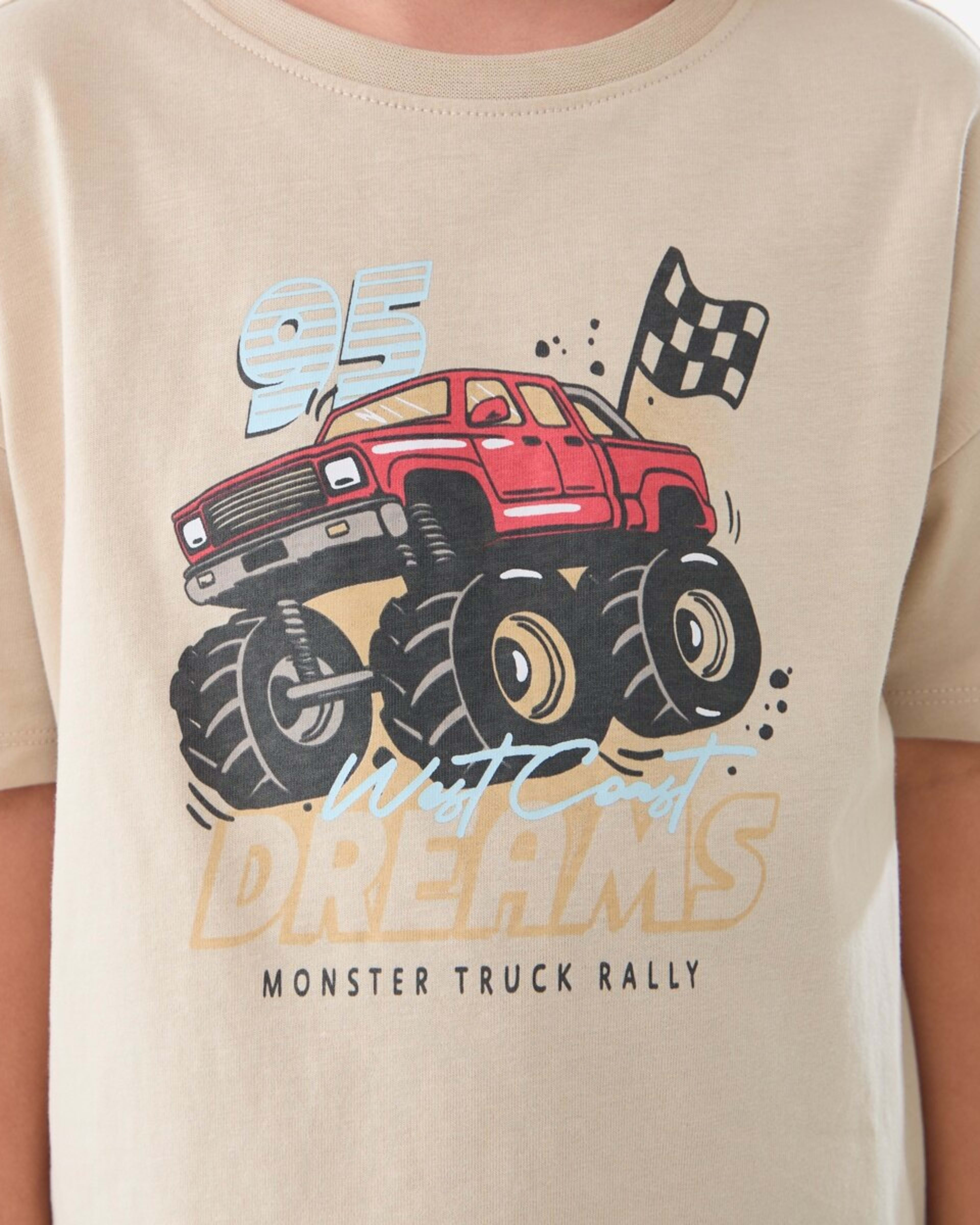 4 Short Sleeve Jersey Pyjama Set MONSTER RACING, 4 of 7