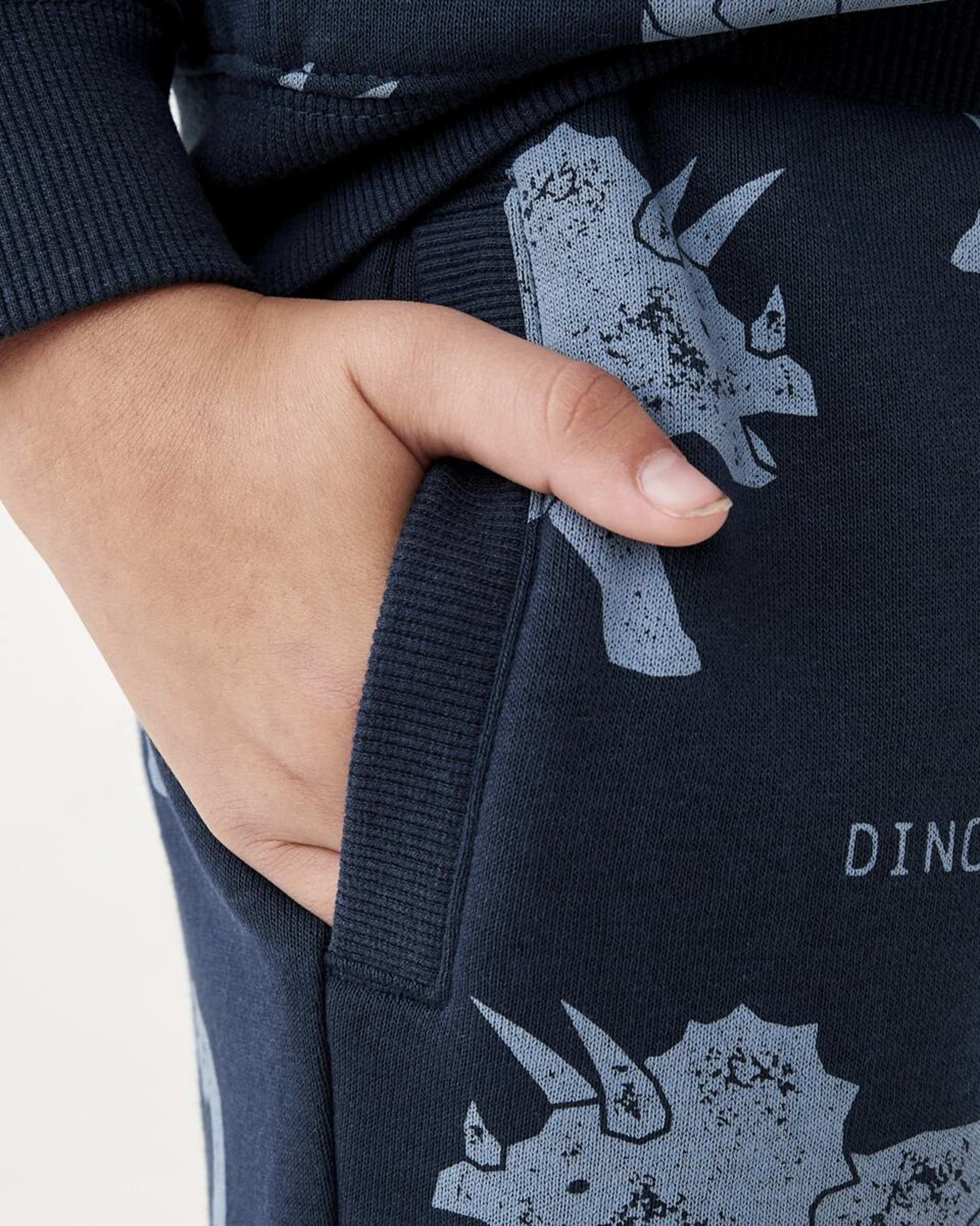 4 All Over Print Trackpants Blu Dino, 4 of 9