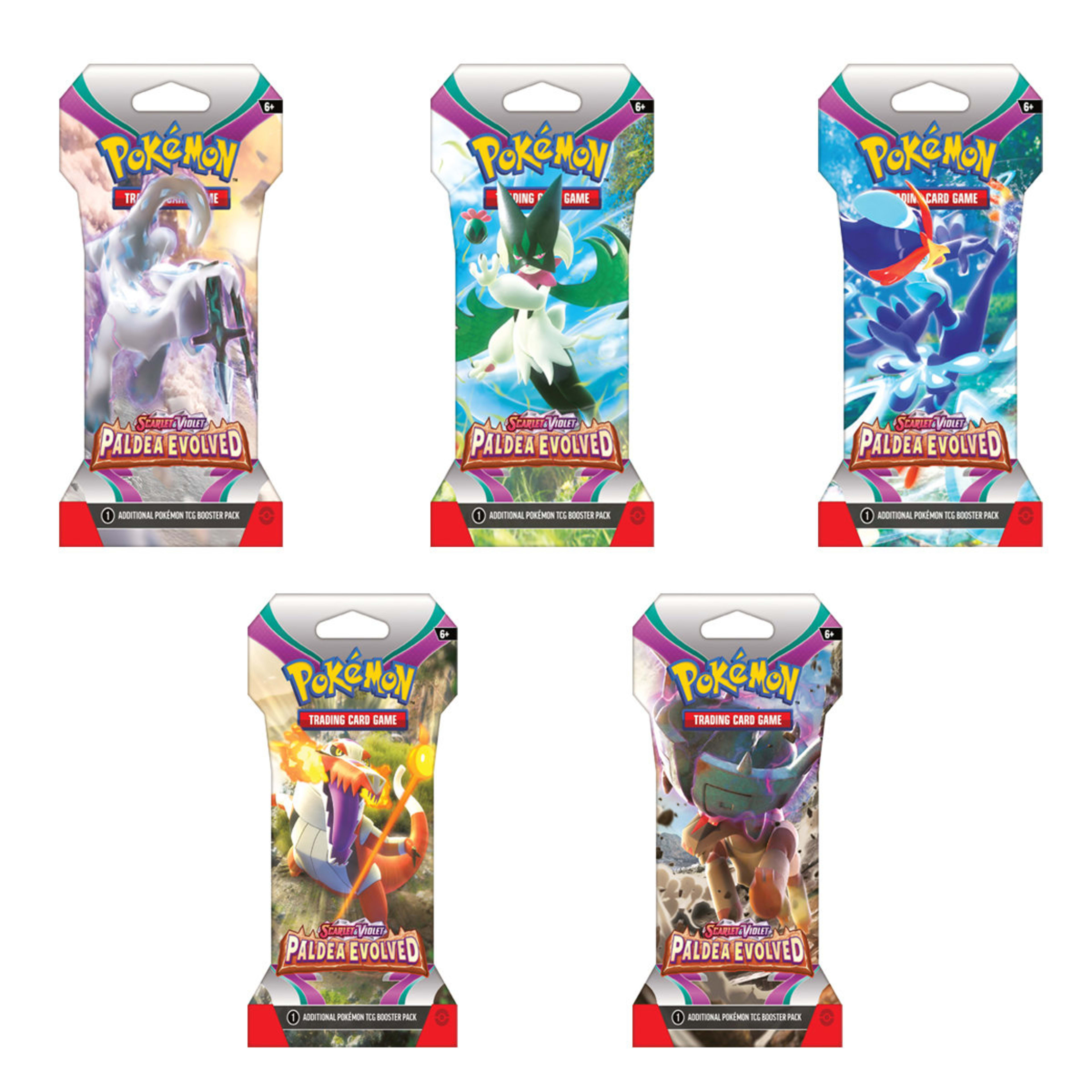 1 Pokemon Trading Card Game: Scarlet & Violet Paldea Evolved Blister Pack - Assorted