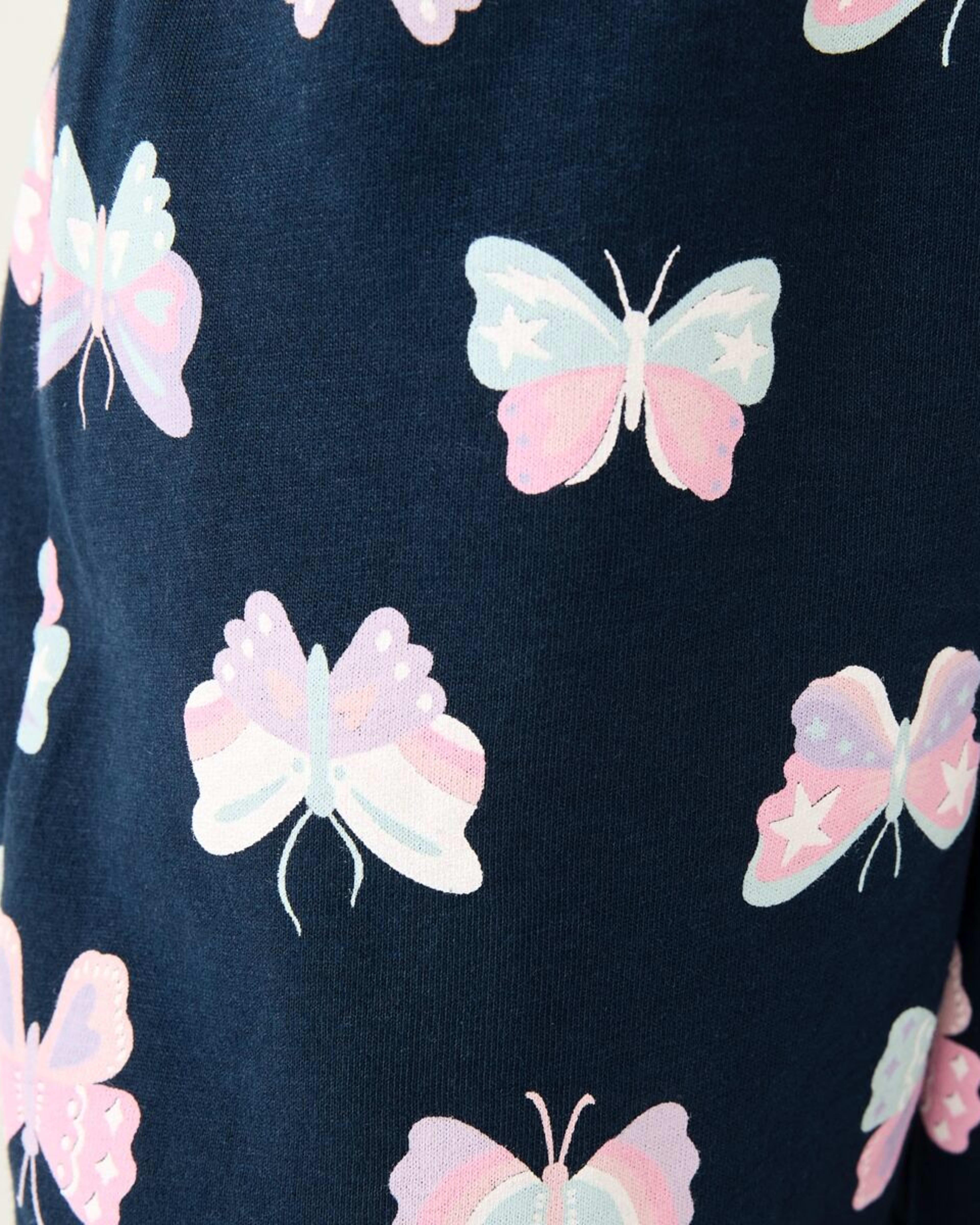 6 Jersey Pyjama Set Nvy Bttfly, 6 of 10
