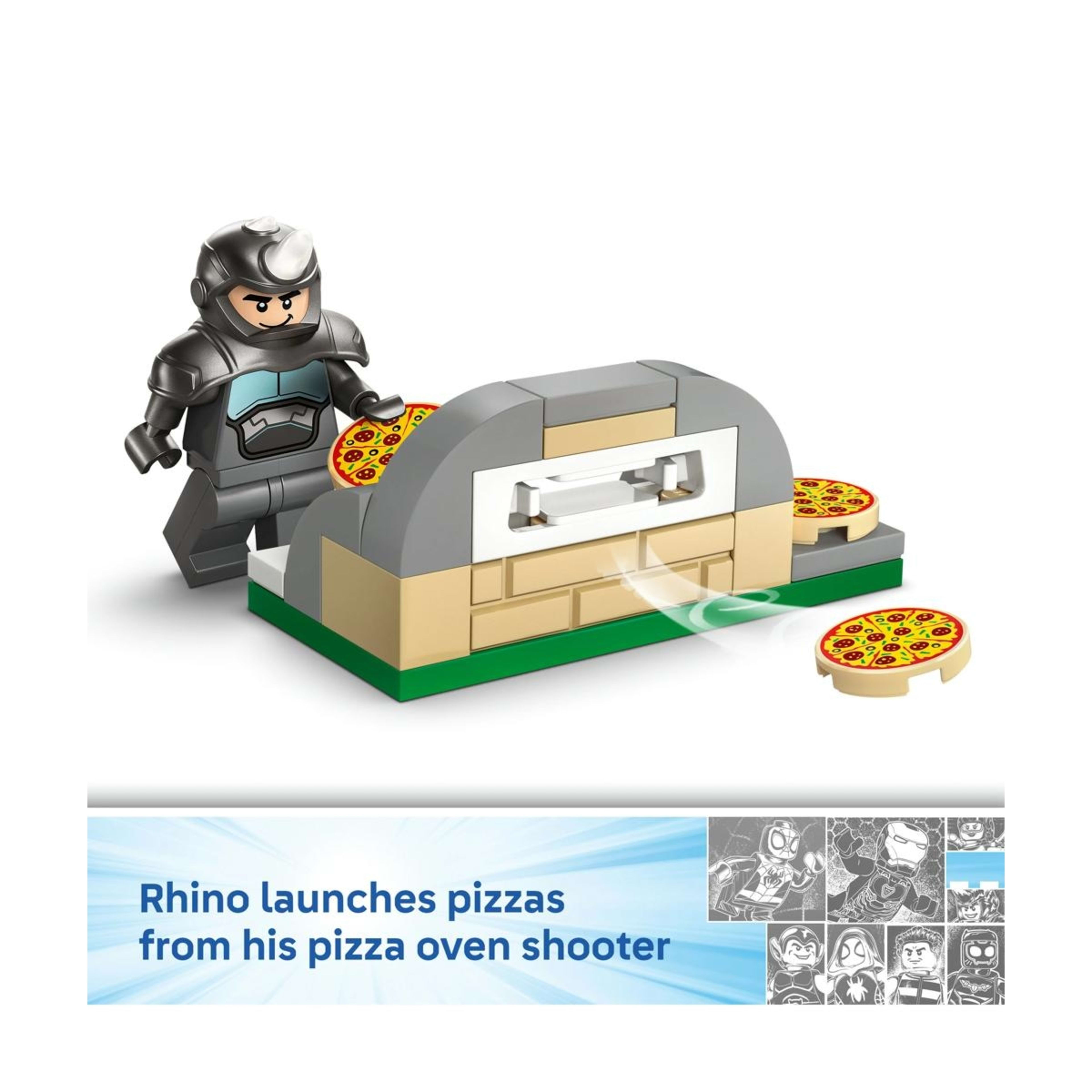 7 LEGO Spidey on his Motorcycle vs. Rhino 11206, 7 of 10