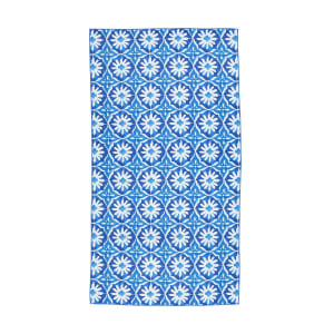 Sand Free Beach Towel - Mosaic, Blue - Kmart