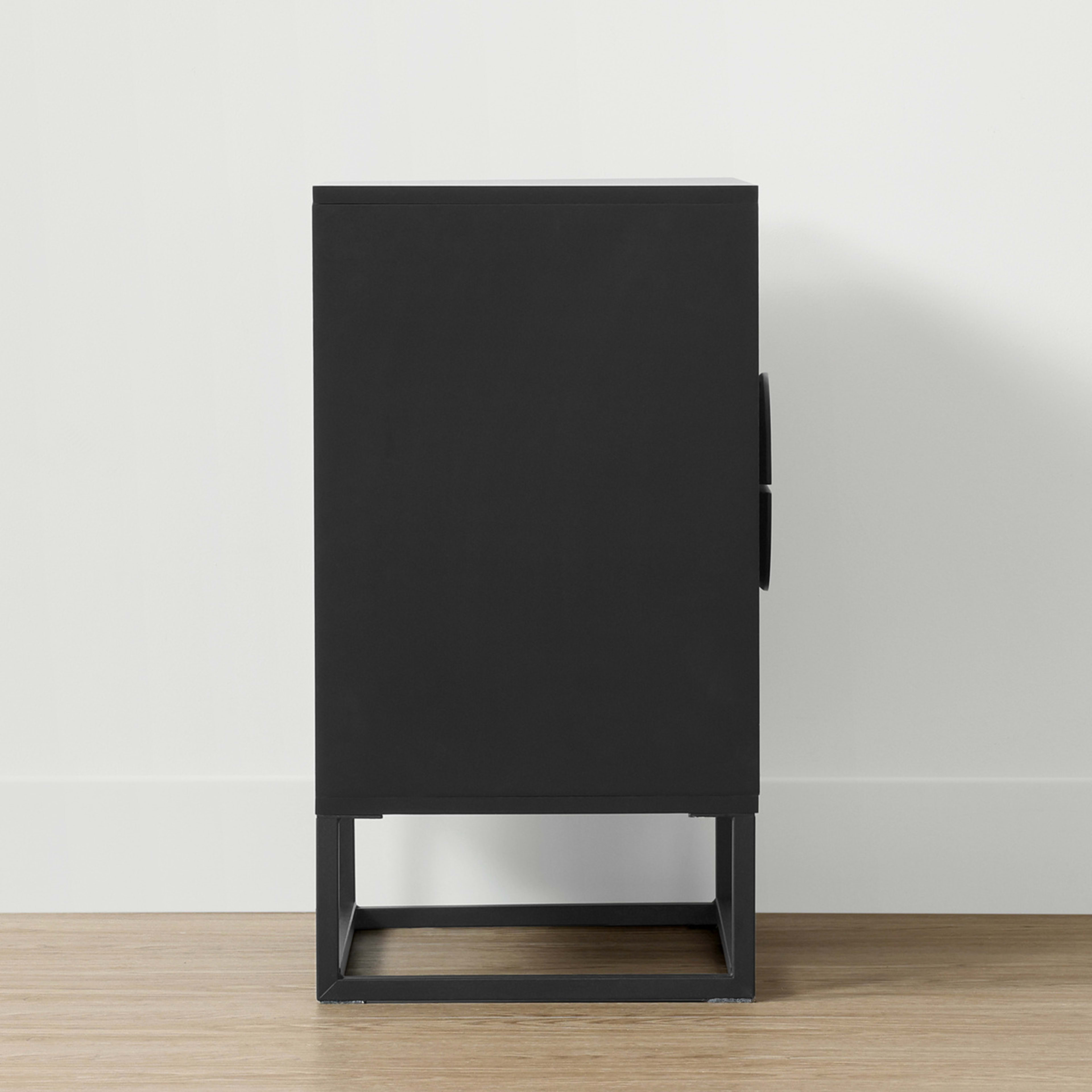 Stevie 2 Drawer Bedside Table - Black - Kmart