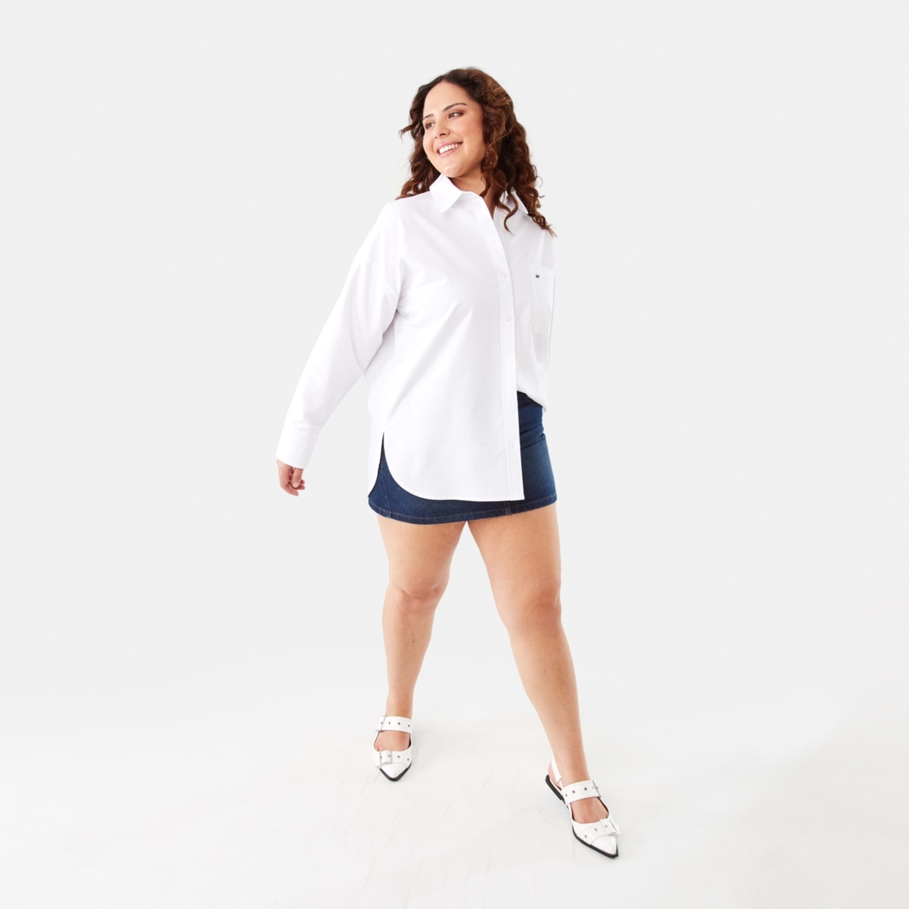 2 Long Sleeve Oxford Shirt White, 2 of 7