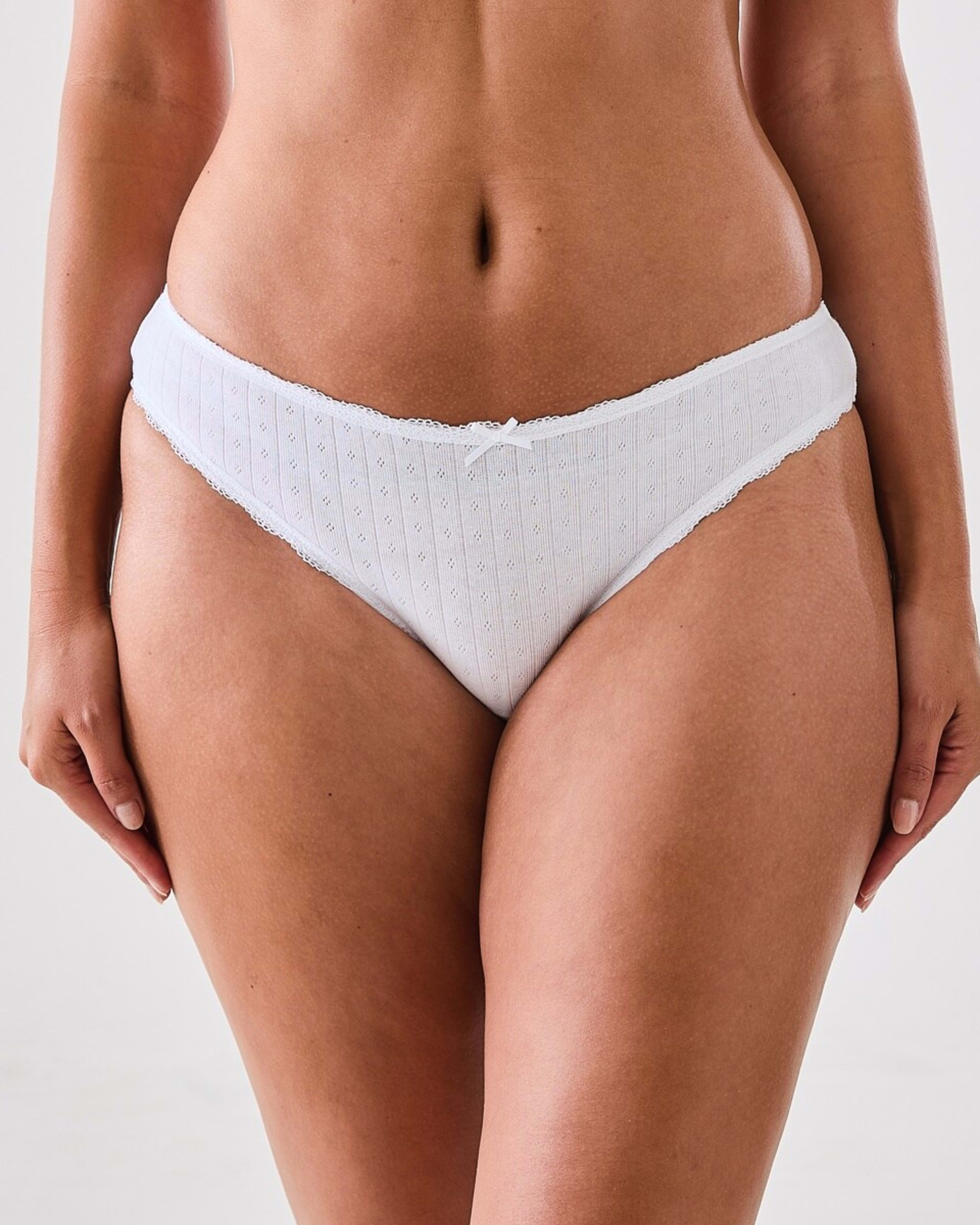 6 3 Pack Pointelle Bikini Briefs Dtsy B Pk, 6 of 10