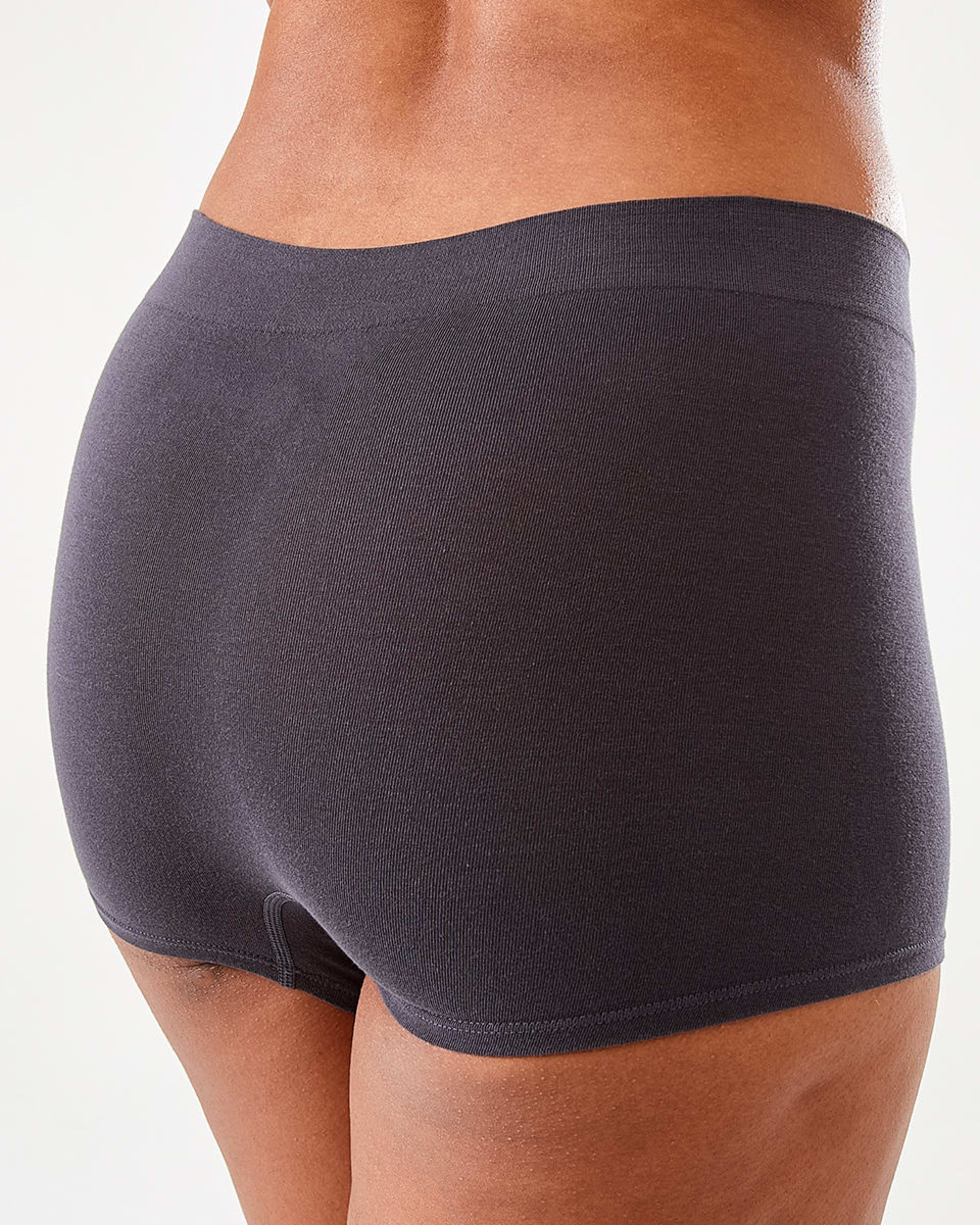 7 3 Pack Seamfree Cotton Boyleg Briefs WASHED SLATE, SEAGRASS BLUE, BRIGHT TURQUOISE, 7 of 8