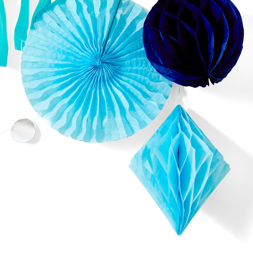 12 Piece Blue Decoration Pack Kmart