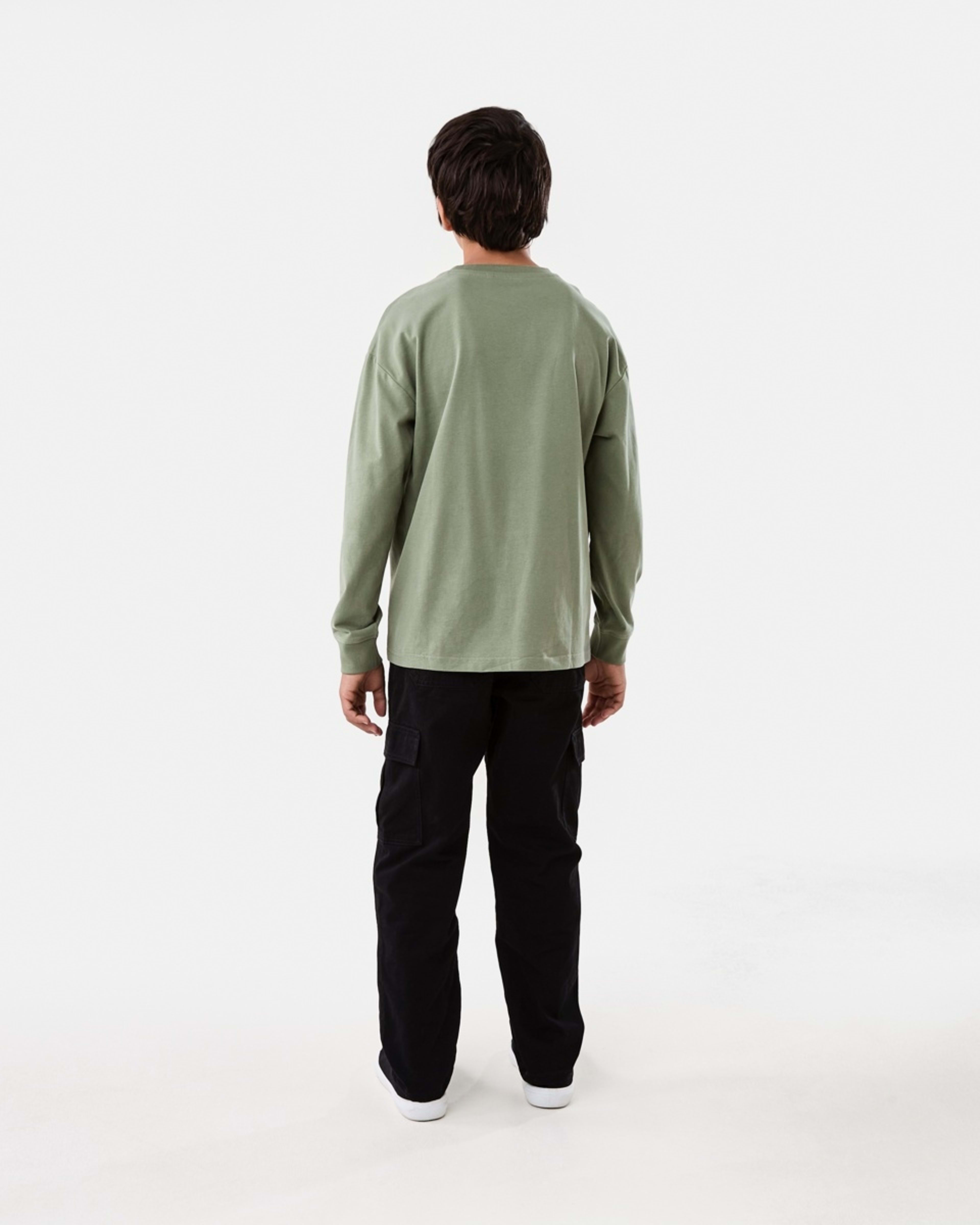 8 Heavyweight Oversized Long Sleeve T-shirt Sea Spray, 8 of 10