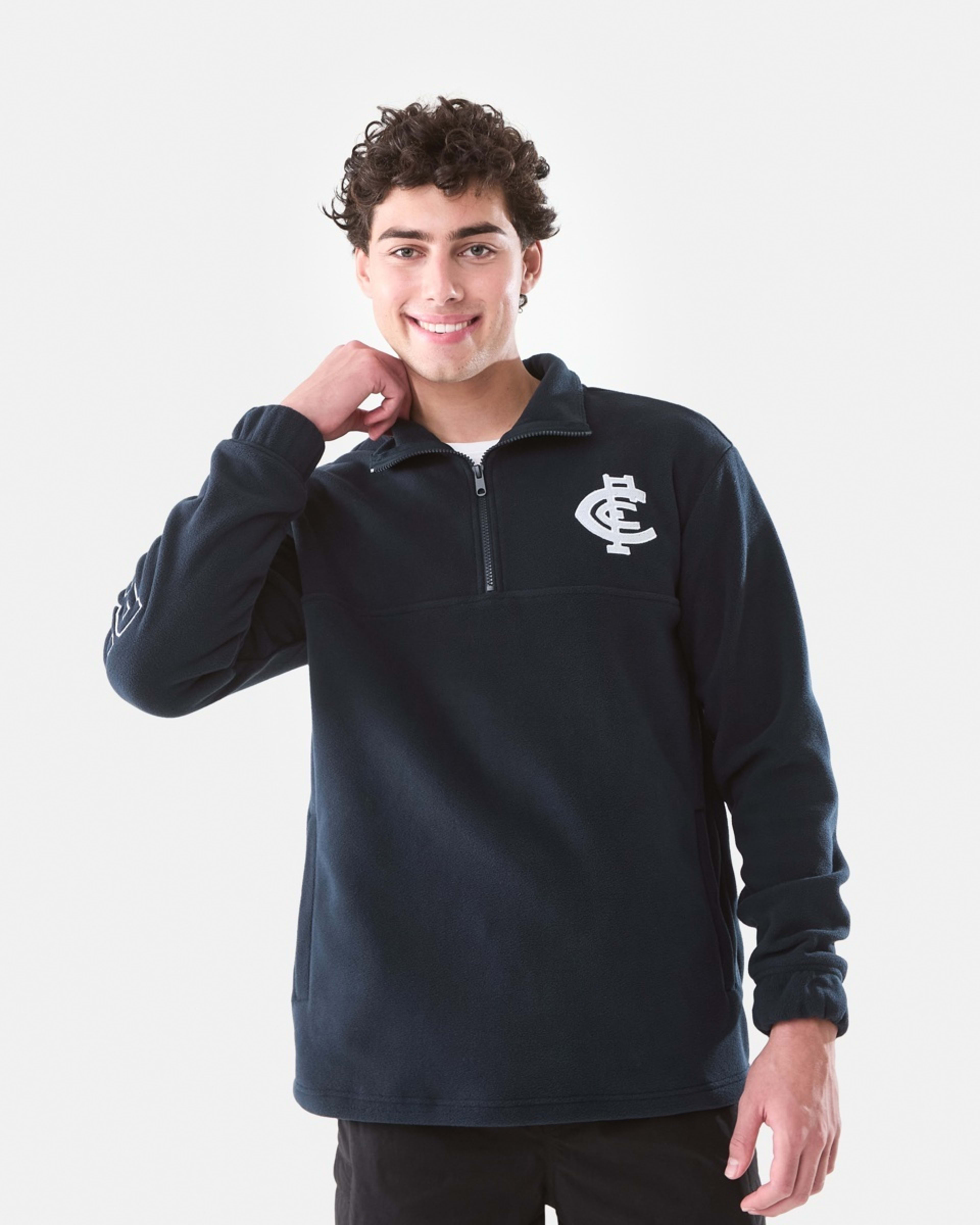 2 Official AFL Adult Polar Fleece Top Carlton, 2 of 8