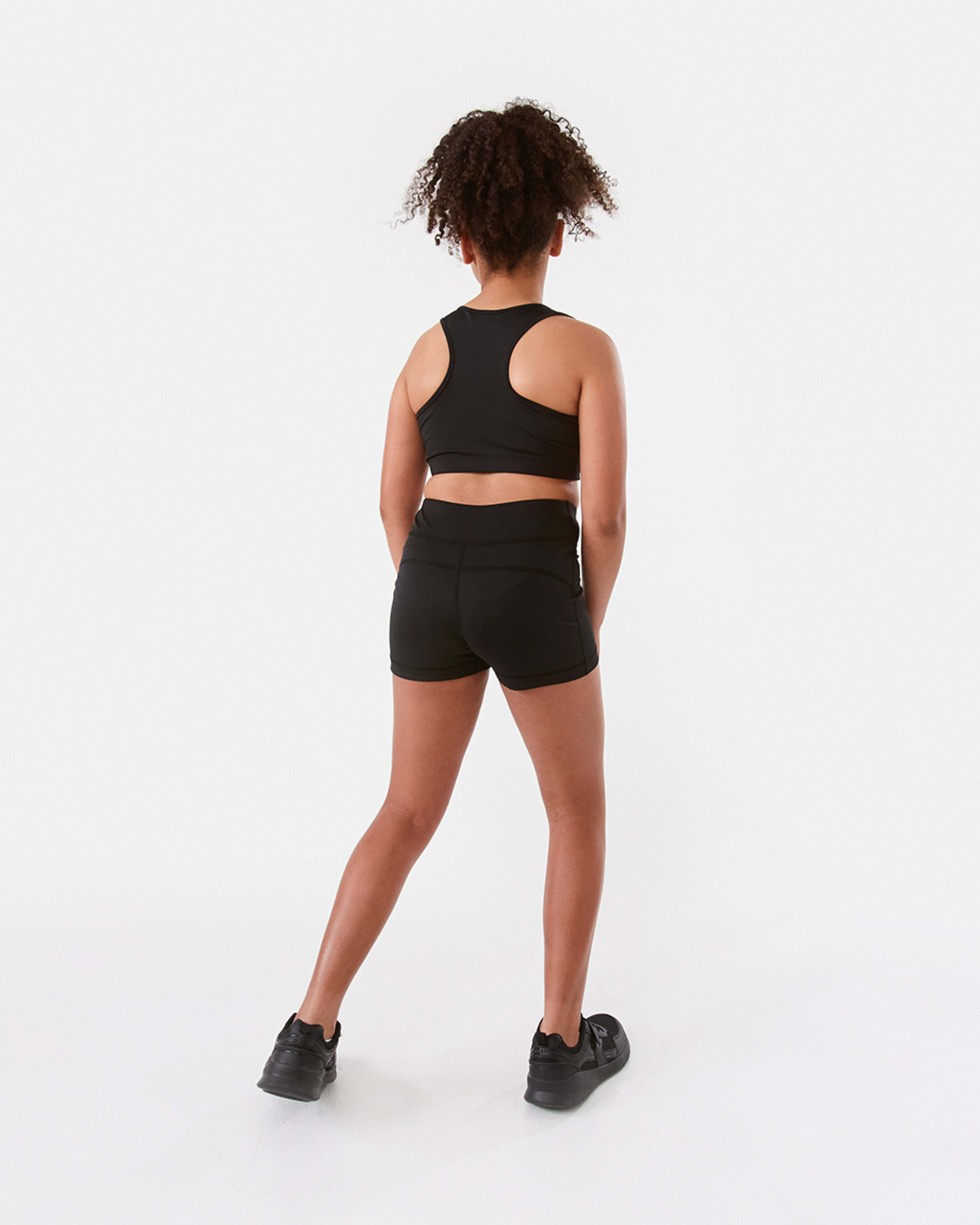 7 Active Kids Crop Top BLACK, 7 of 9