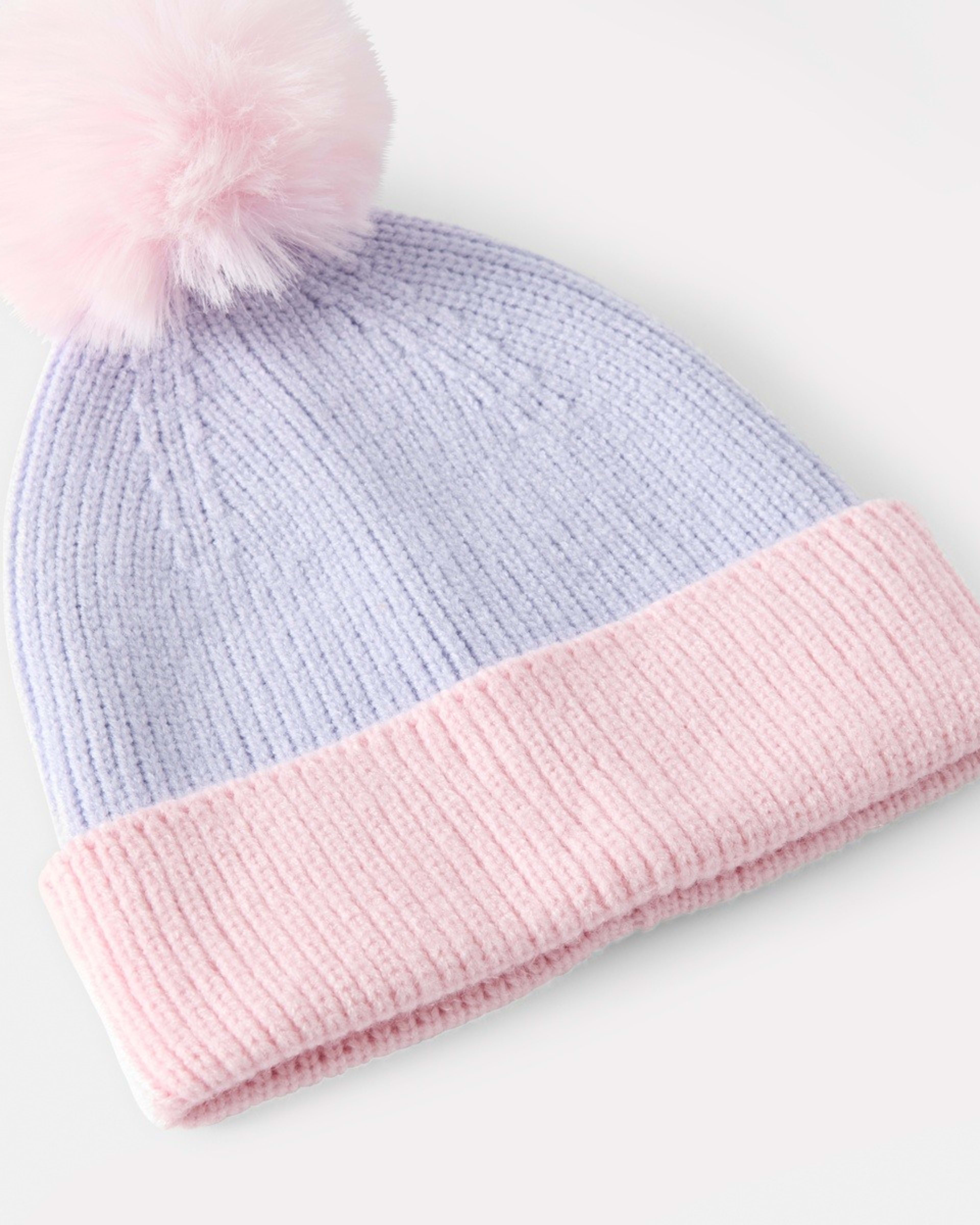 3 Colour Block Beanie Lily Lavender, 3 of 3