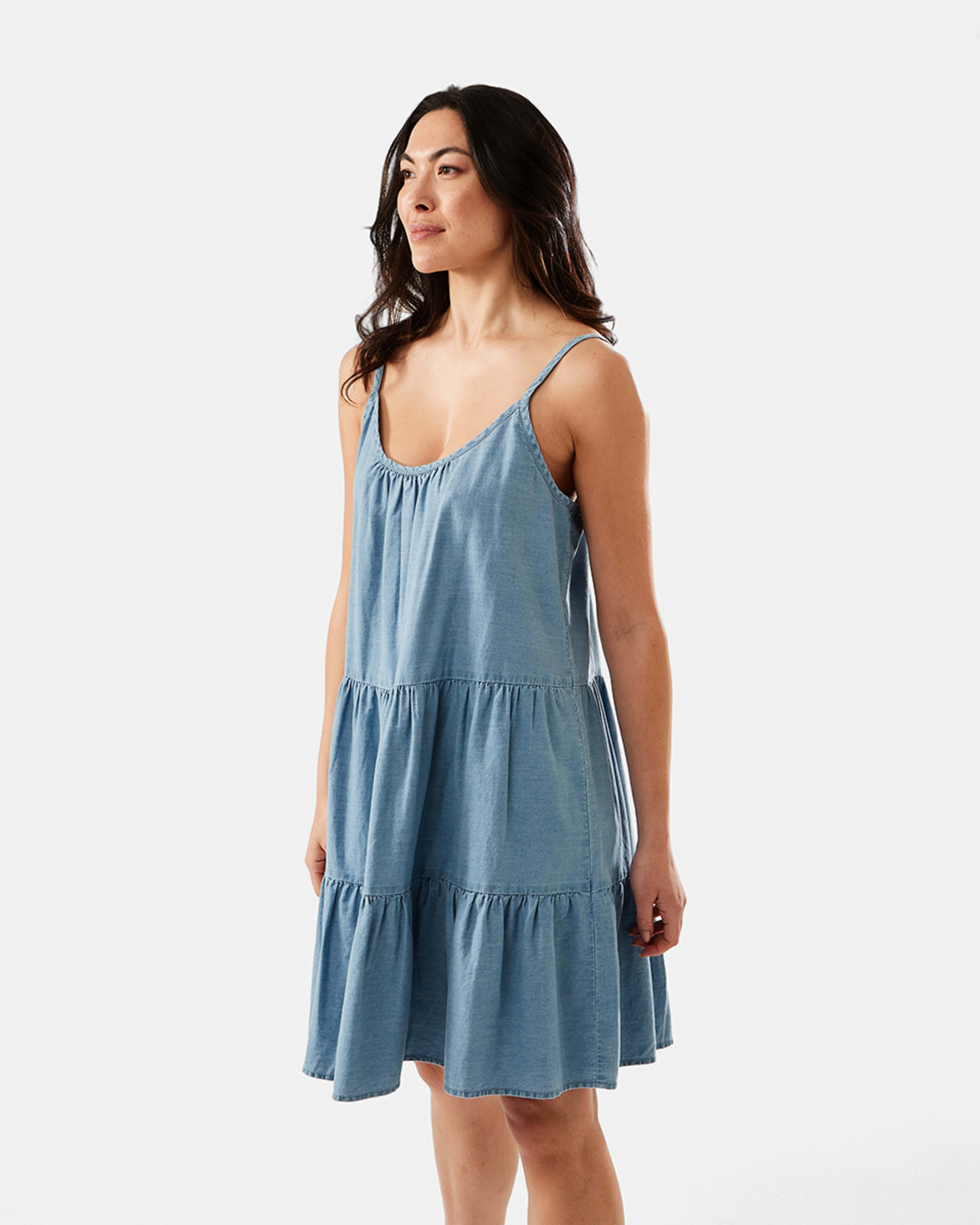 Sleeveless Strappy Tiered Mini Dress Kmart