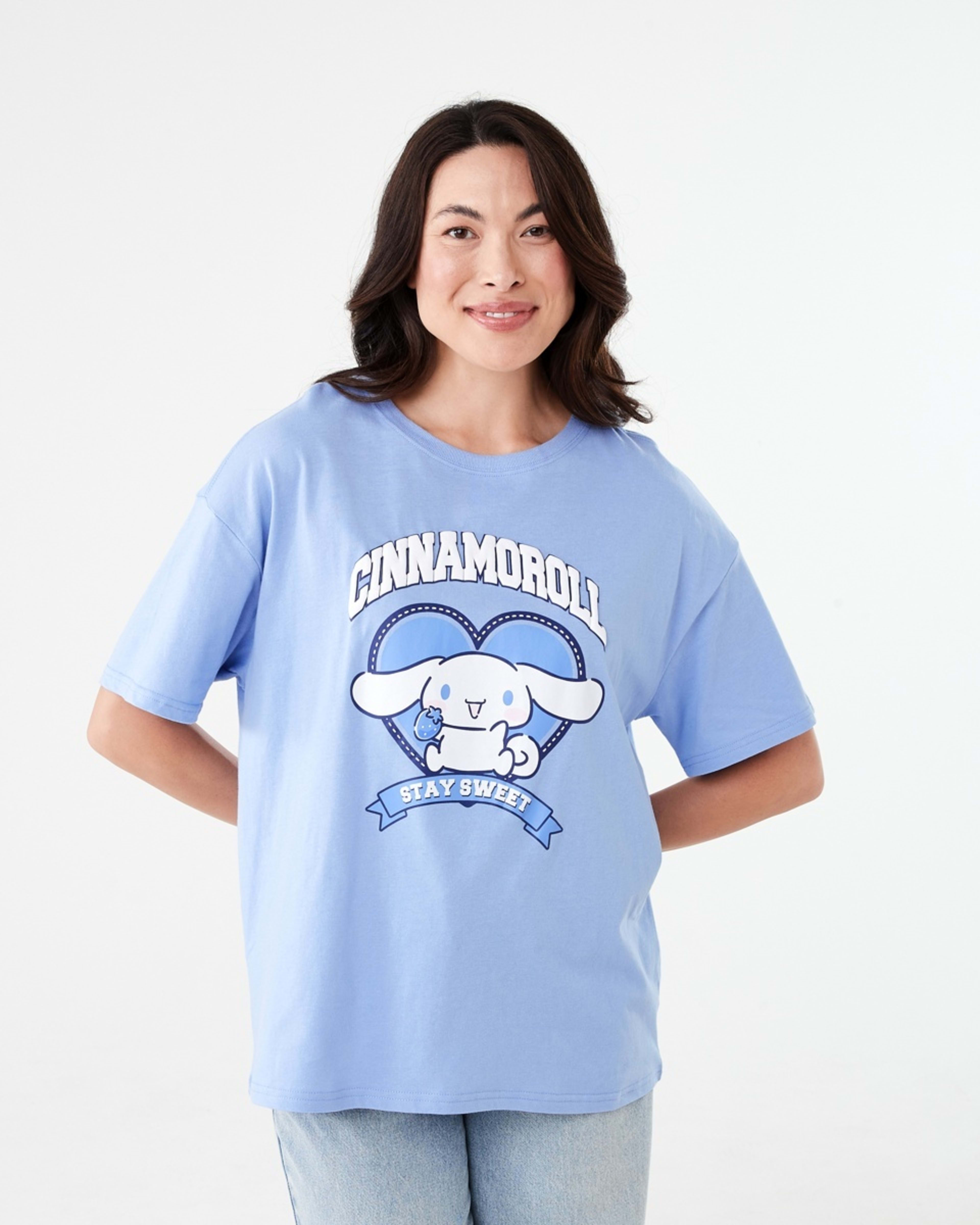 1 Cinnamoroll License Short Sleeve T-shirt CINNAMOROLL BRUNIBLUE