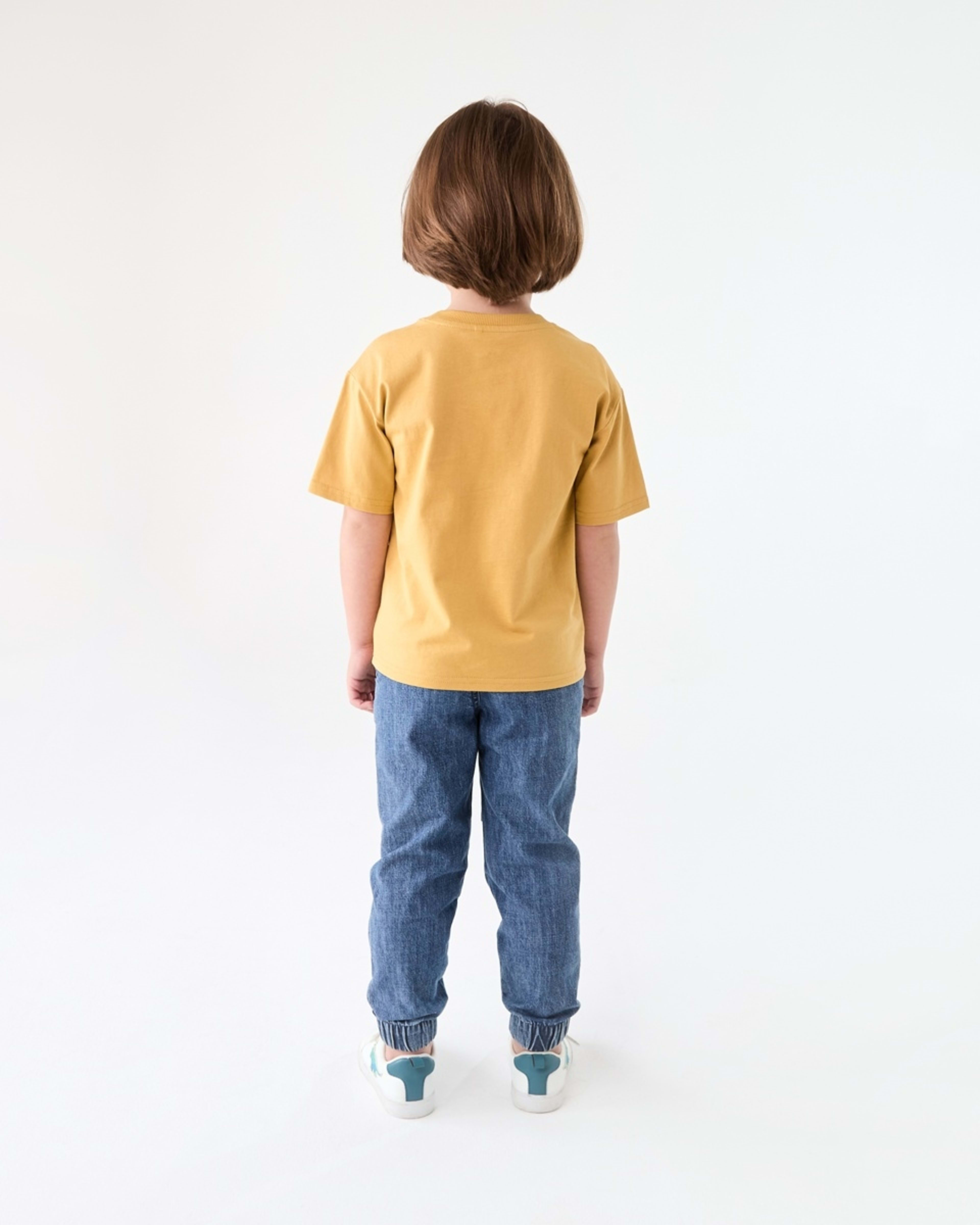 5 Boucle T-shirt SMALL LION FACE YELLOW OCHRE, 5 of 6