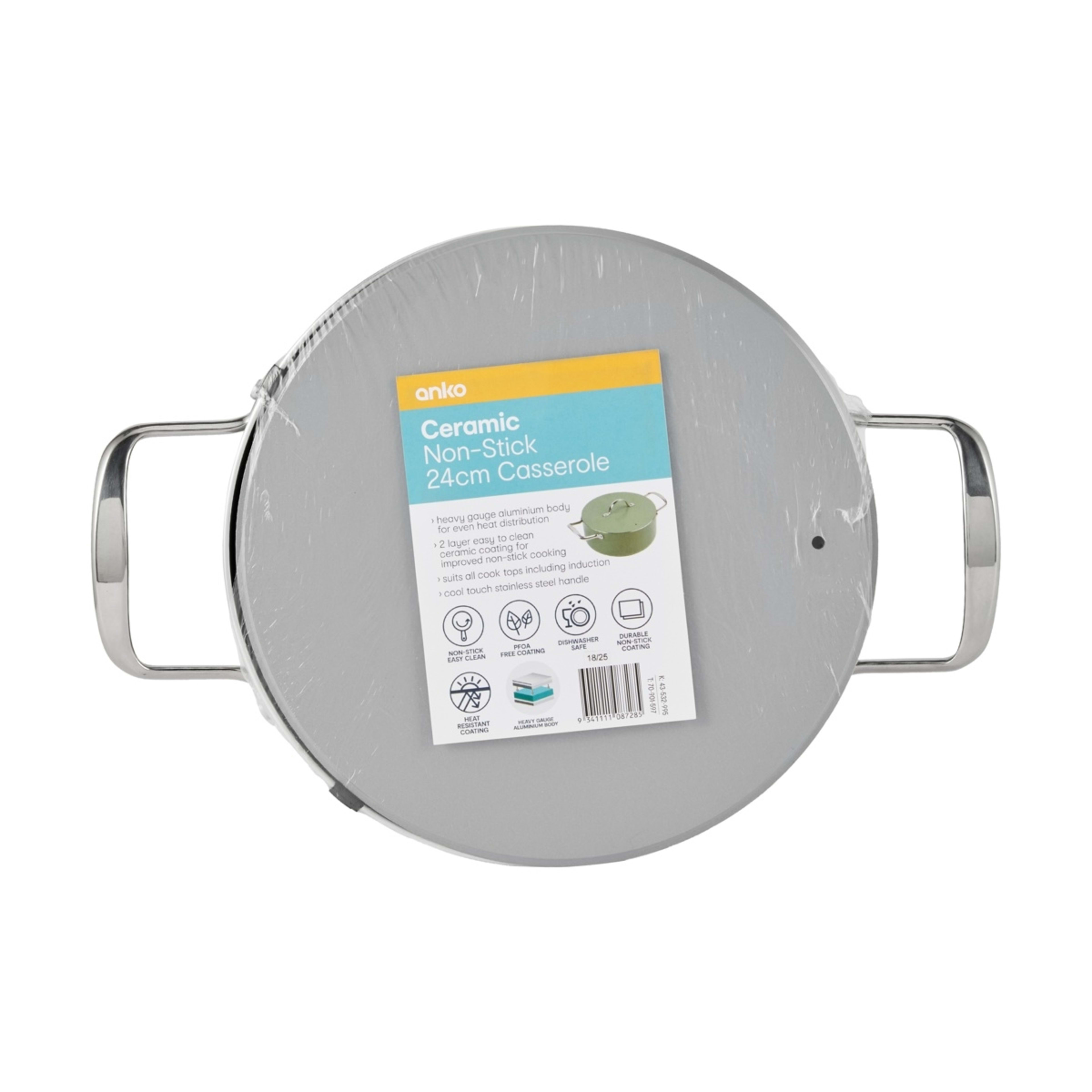 6 24cm Ceramic Non-Stick Casserole, 6 of 6