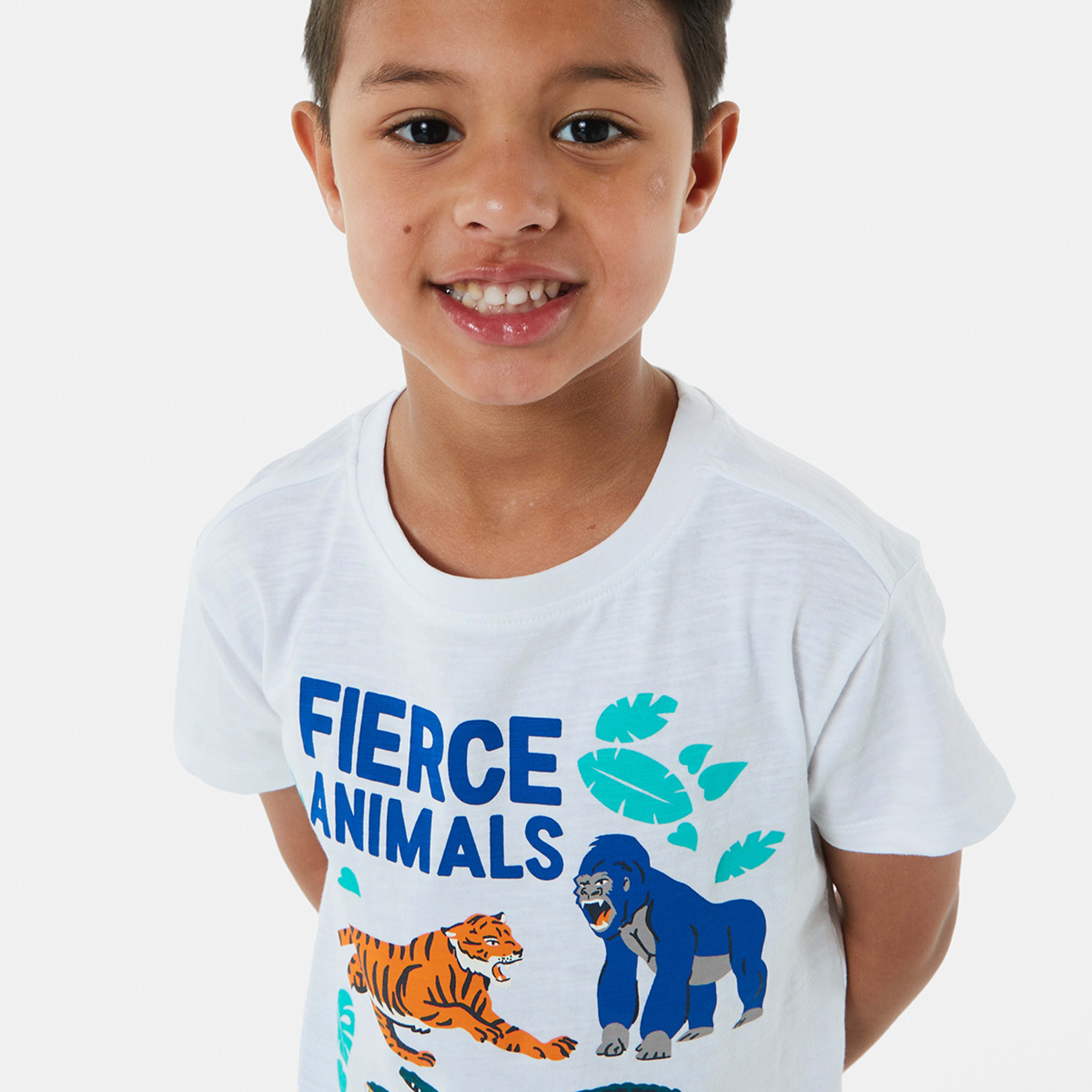 3 Printed T-shirt Wht Fierce, 3 of 8