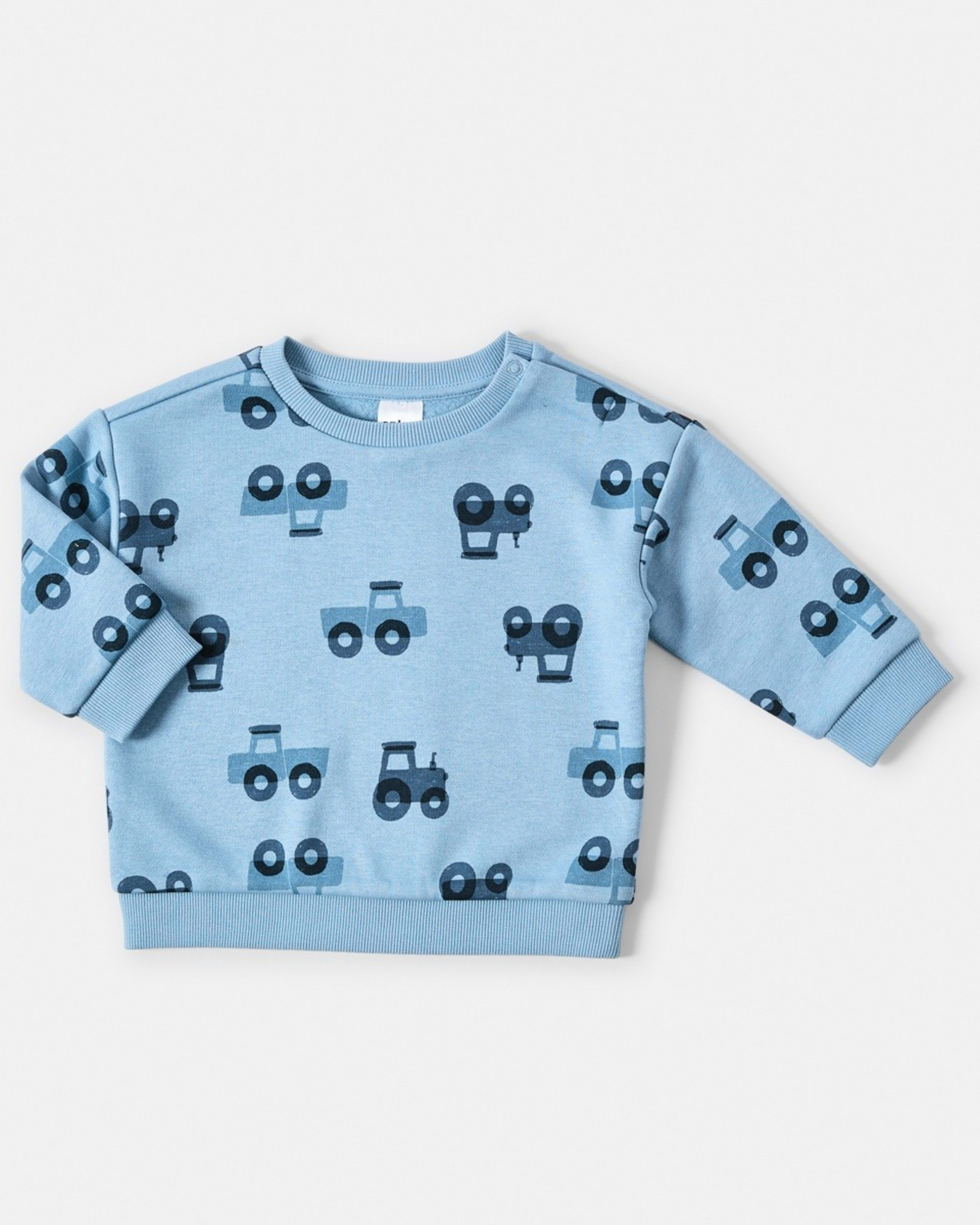 1 Drop Shoulder Sweatshirt Blu Trctr, 1 of 3