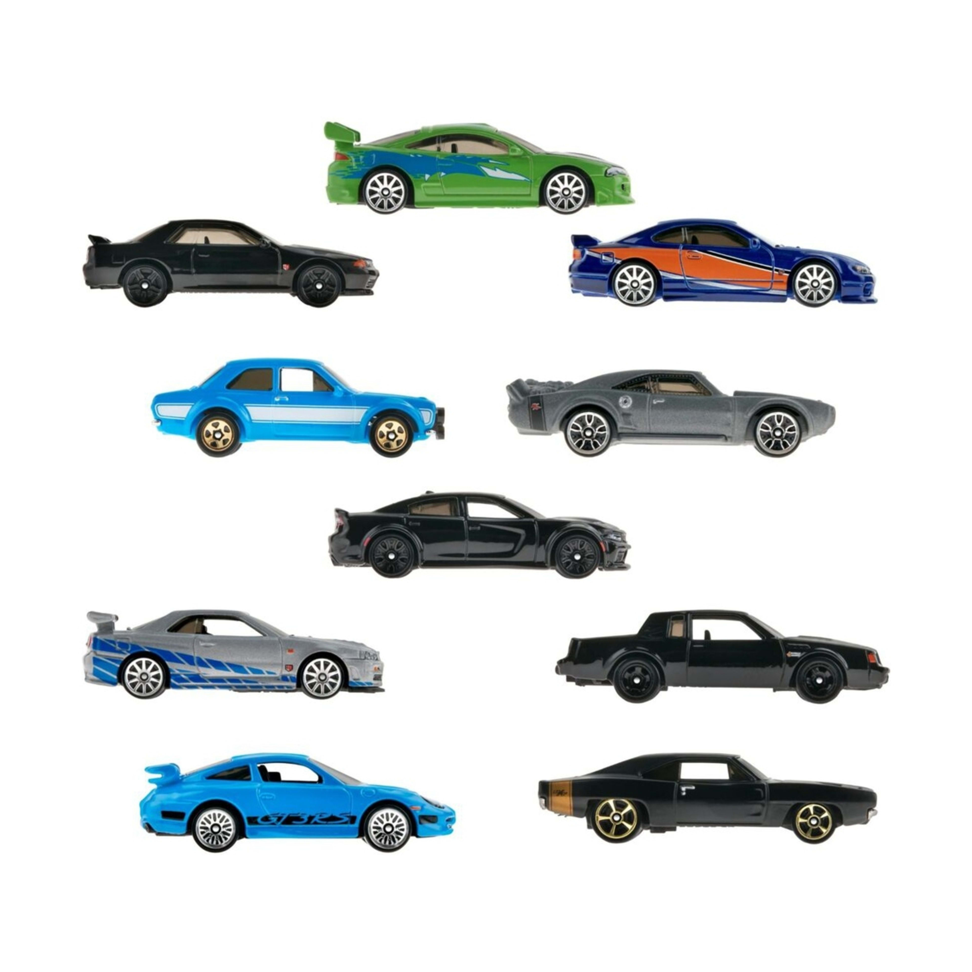 10 Pack Hot Wheels Fast & Furious Cars Set Kmart