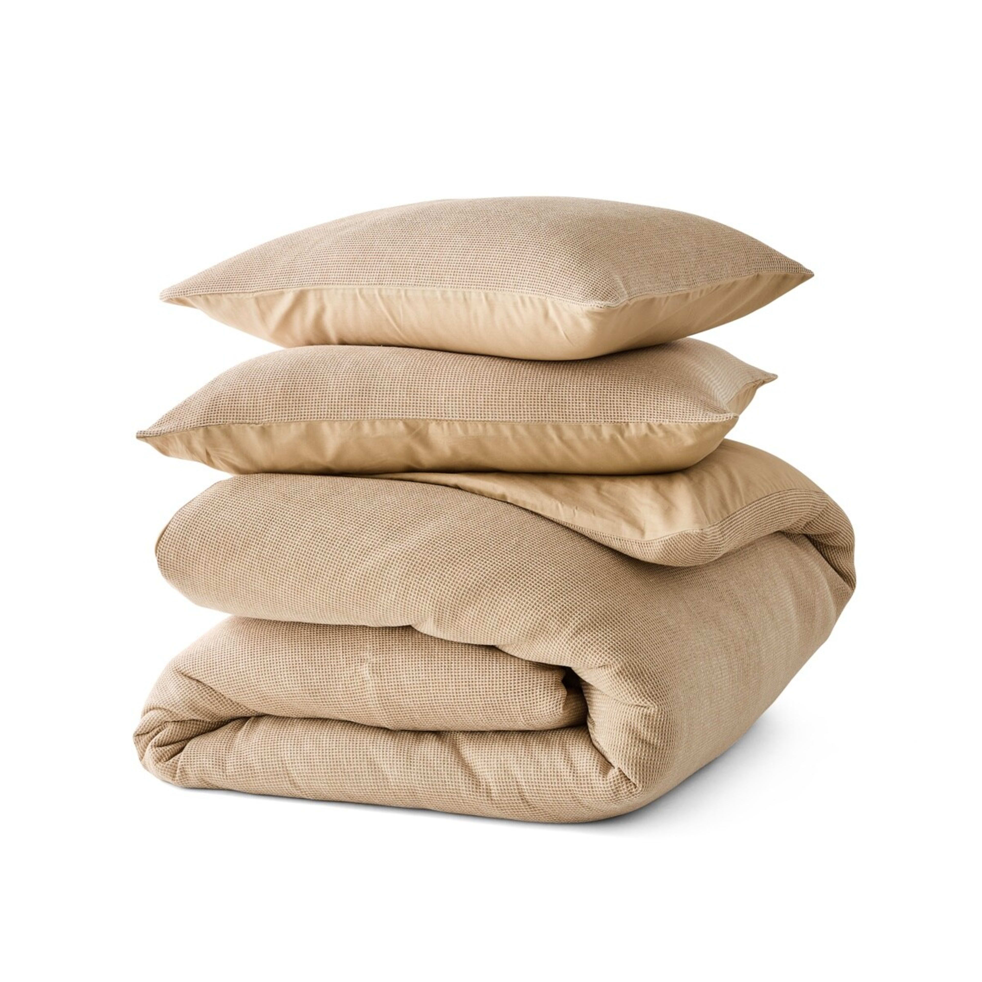 5 Waffle Micro Cotton Quilt Cover Set - Super King Bed, Lark, 5 of 6