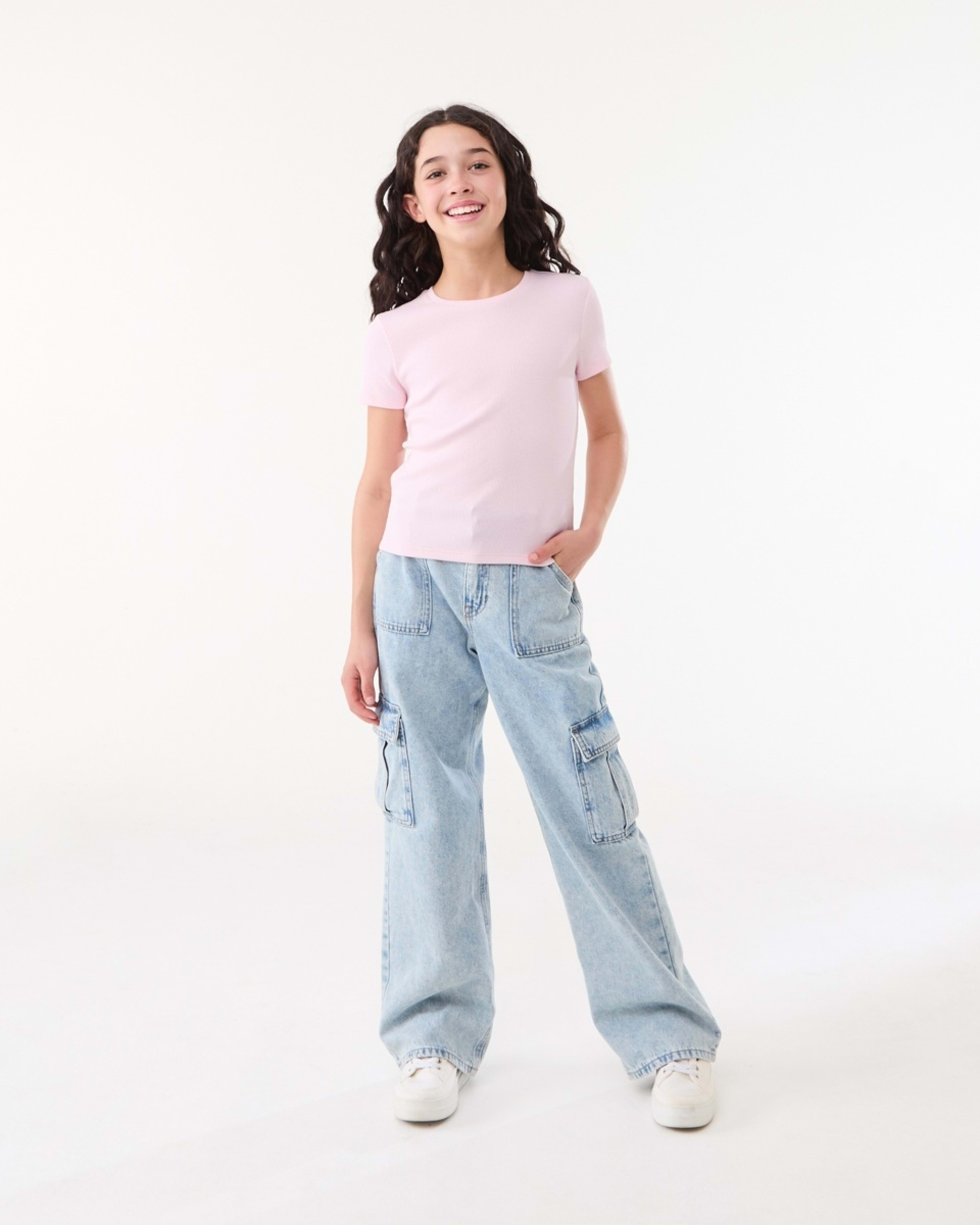 5 Short Sleeve Rib Top BALLERINA, 5 of 6