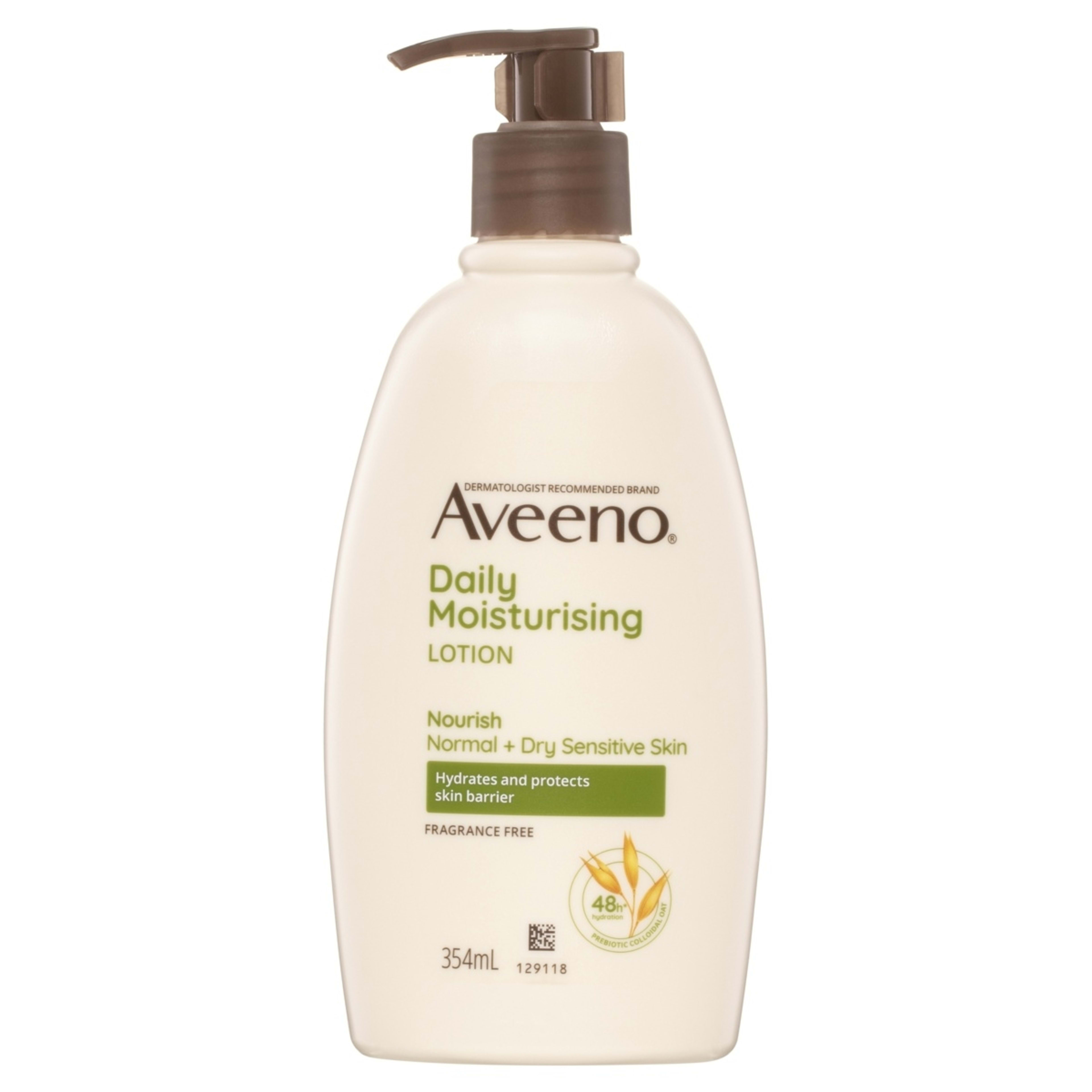 1 Aveeno Active Naturals Daily Moisturising Body Lotion 354ml - Natural Colloidal Oatmeal