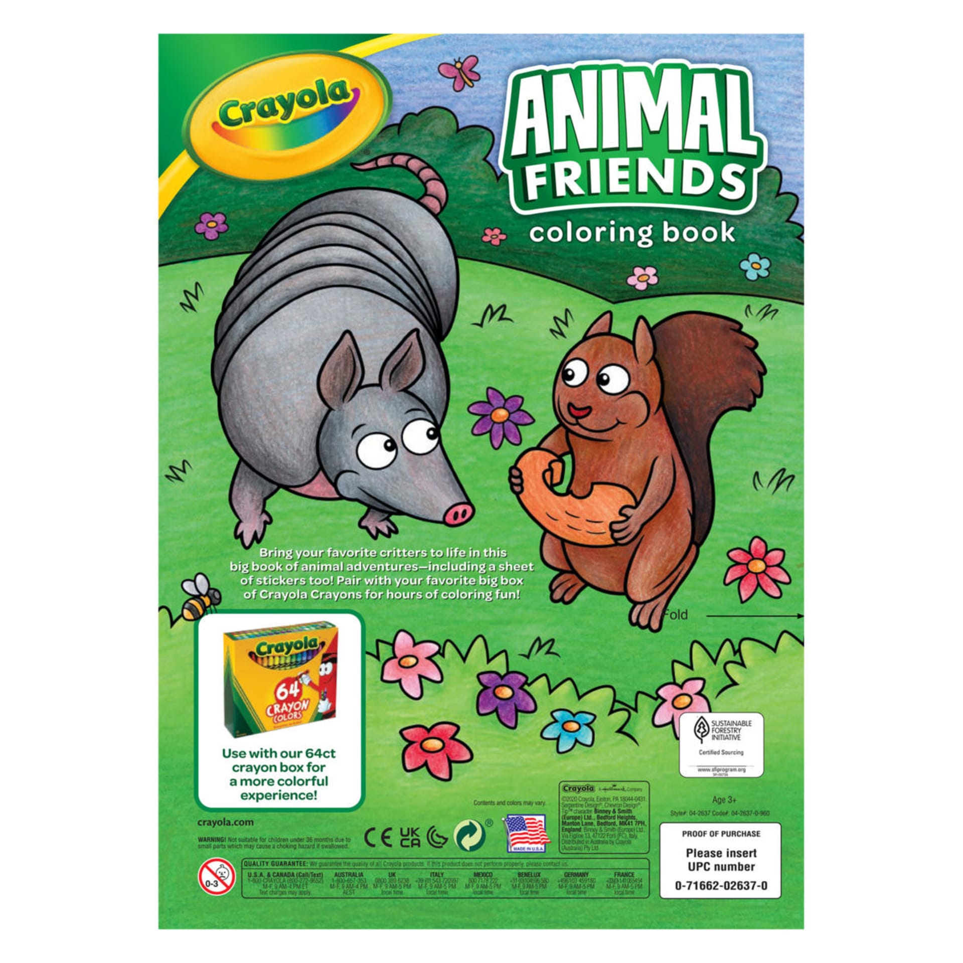 Crayola Animal Friends Colouring Book Kmart