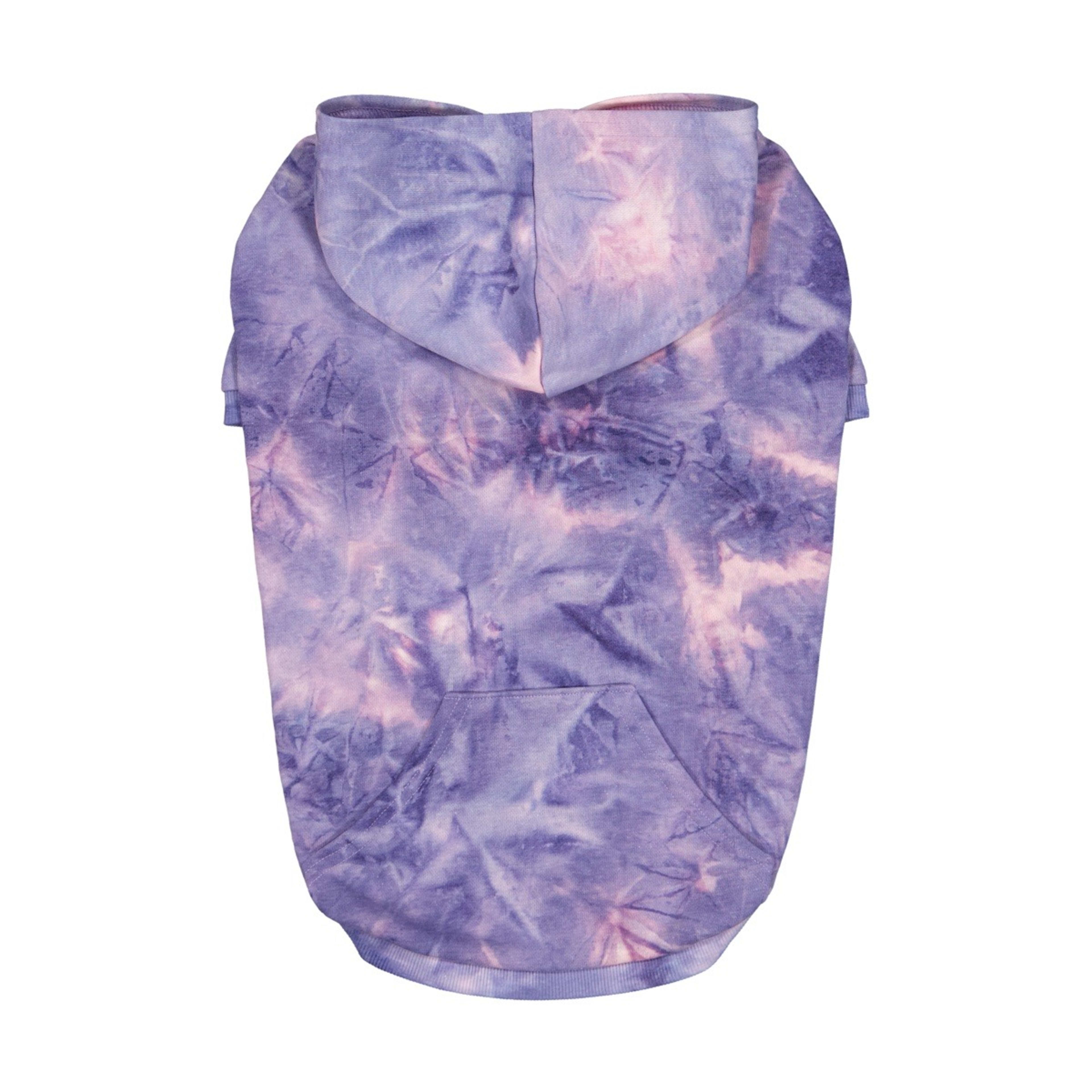 5 Pet Hoodie Tie-Dye - Extra Large, Lilac, 5 of 10