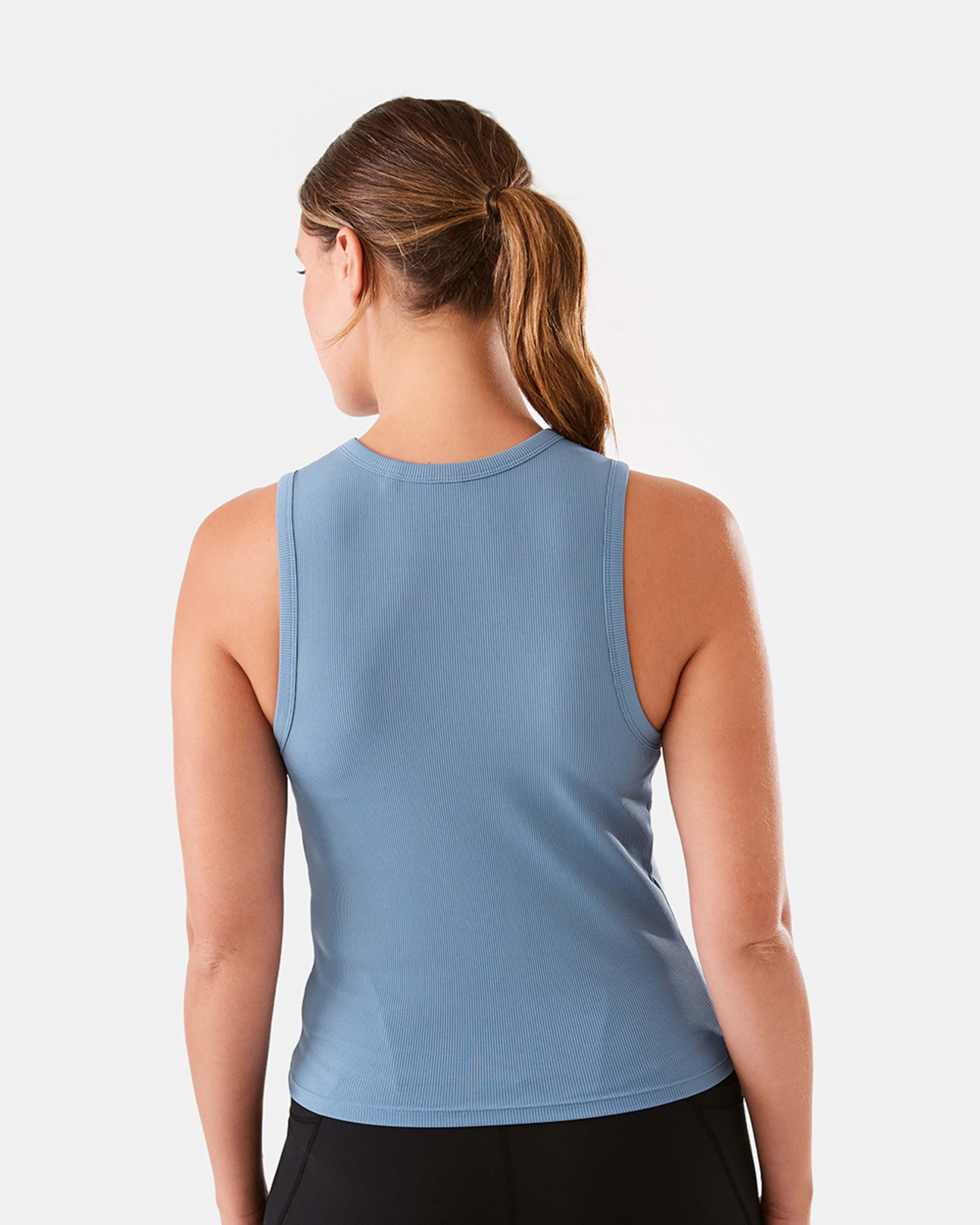 3 Active Womens Rib Tank Citadel Bl, 3 of 6