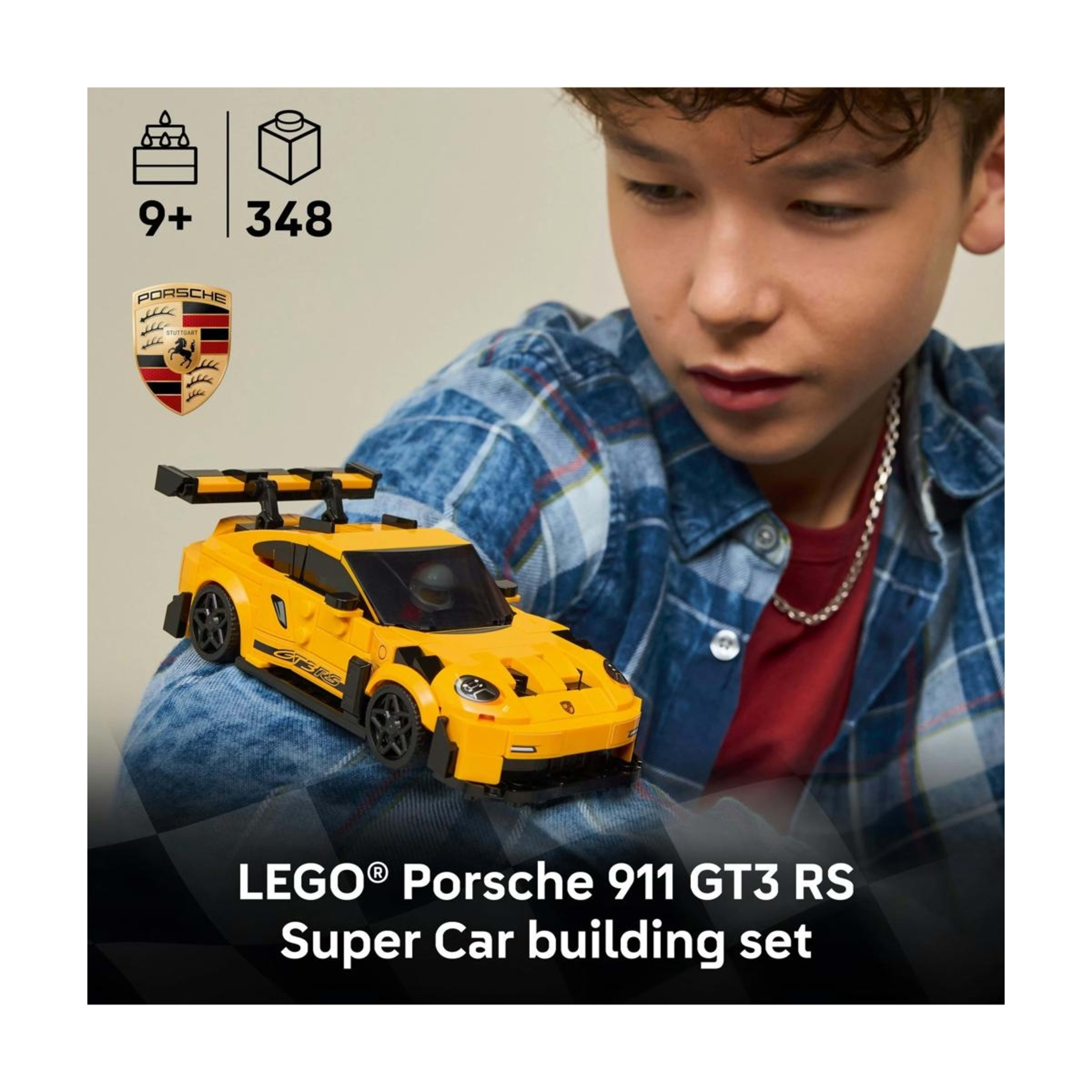 3 LEGO Speed Champions Porsche 911 GT3 RS Super Car 77239, 3 of 10