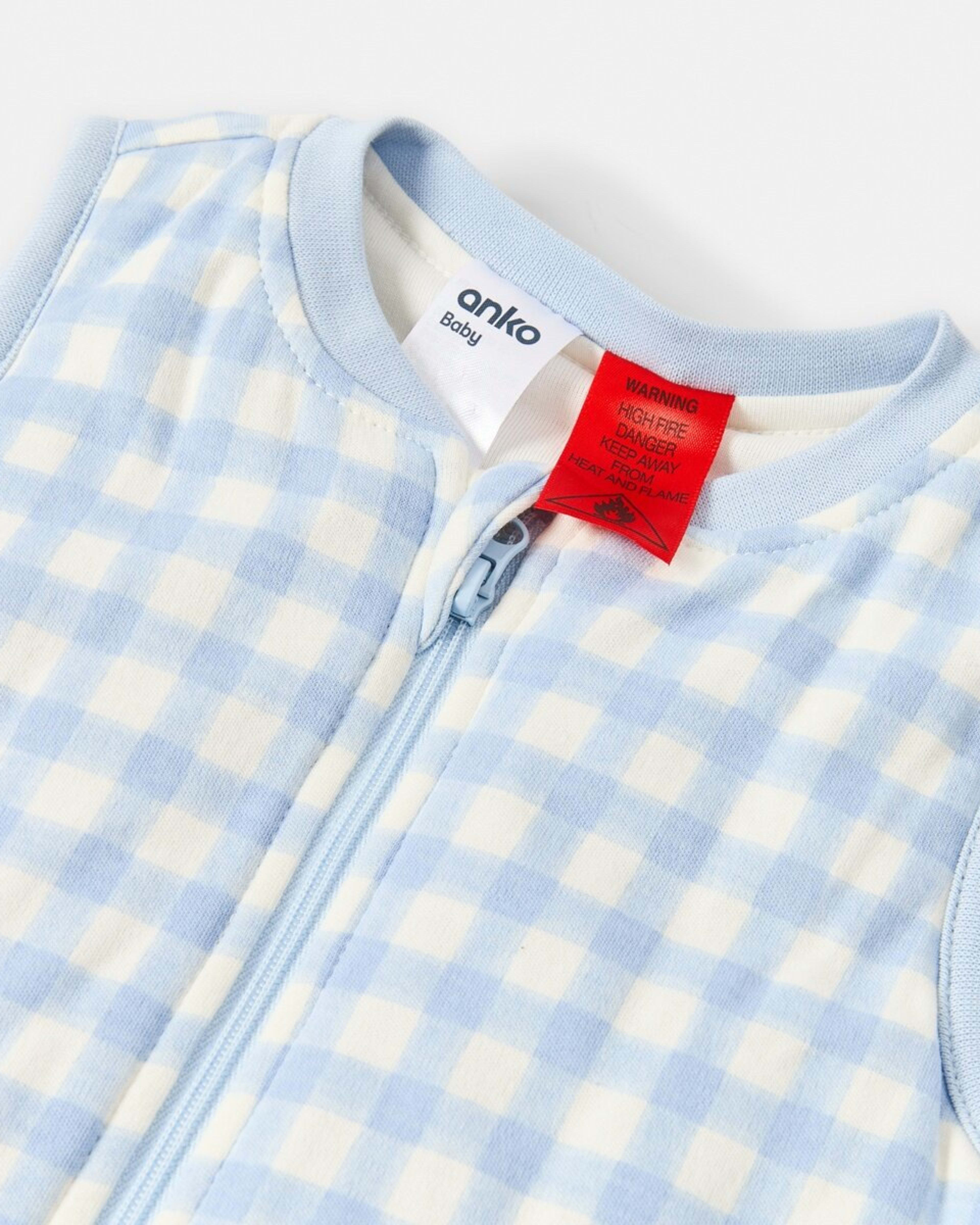 3 2.5 TOG Sleeping Bag Blu Check, 3 of 4