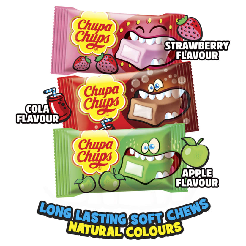 50 Pack Chupa Chups Incredible Chew Share Bag 175g Kmart