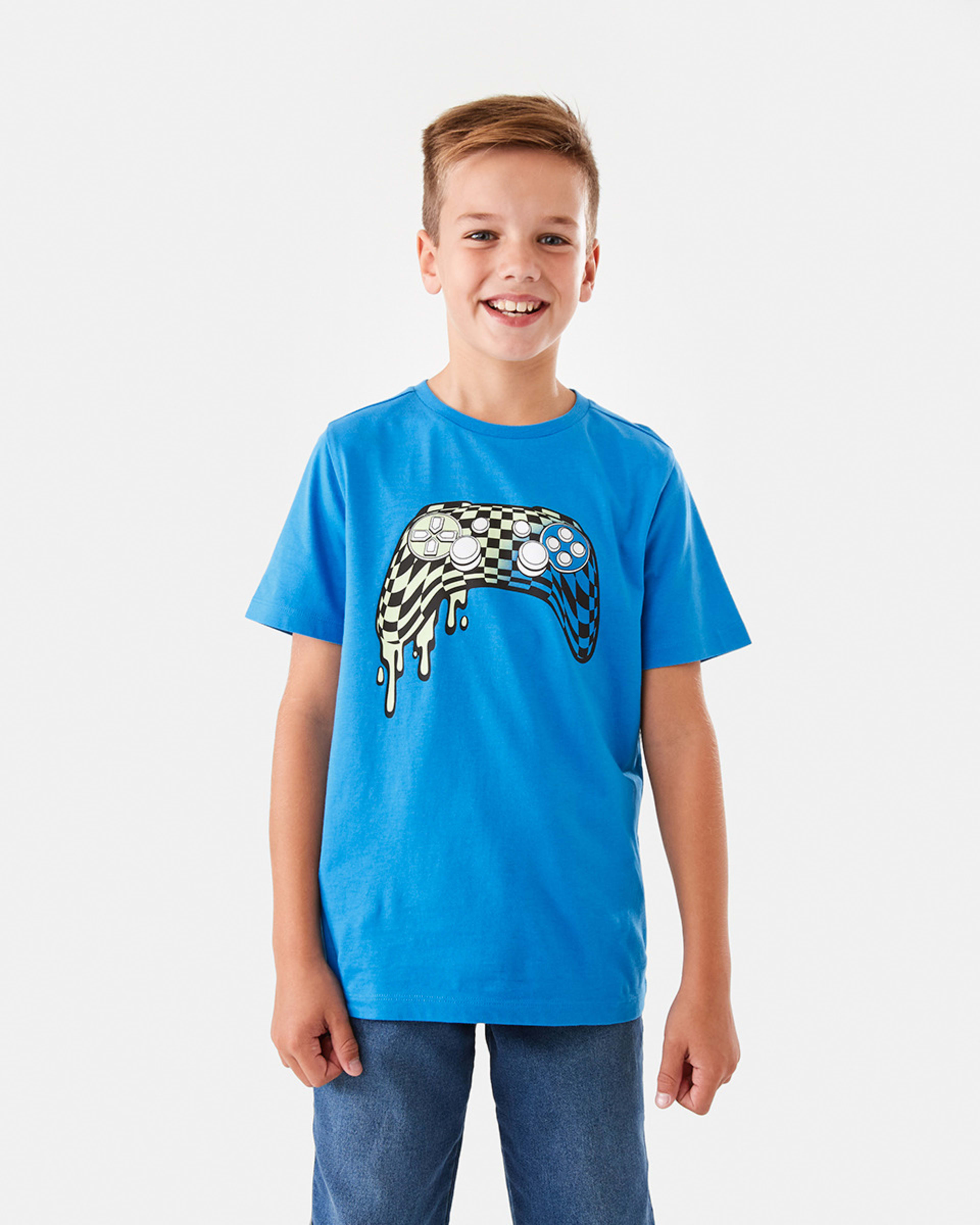 1 Short Sleeve Print T-shirt Frnch Game, 1 of 8