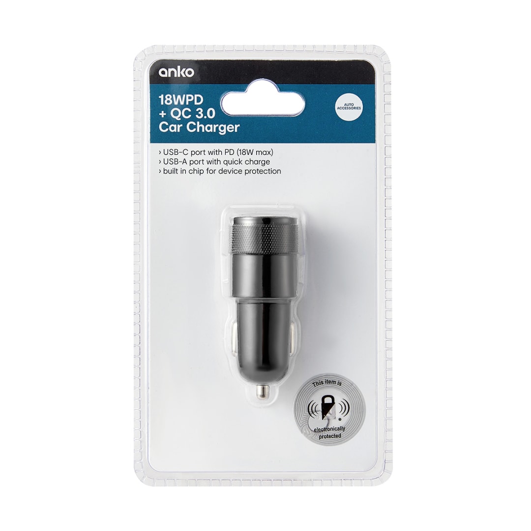 18W Car Charger Kmart