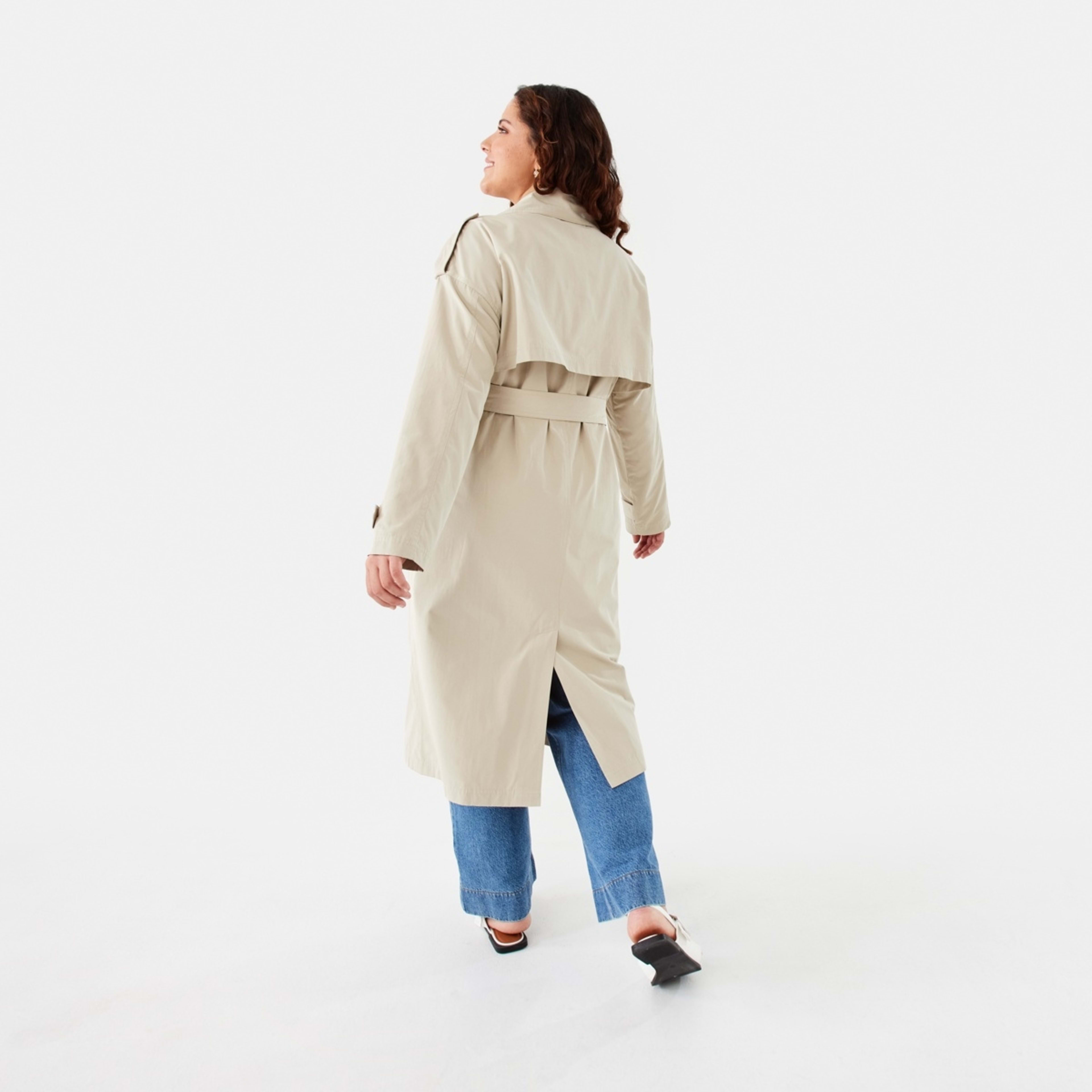 4 Longline Trench Natural Beige, 4 of 10