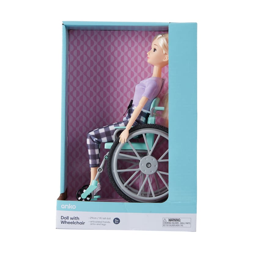 Doll with Wheelchair Kmart