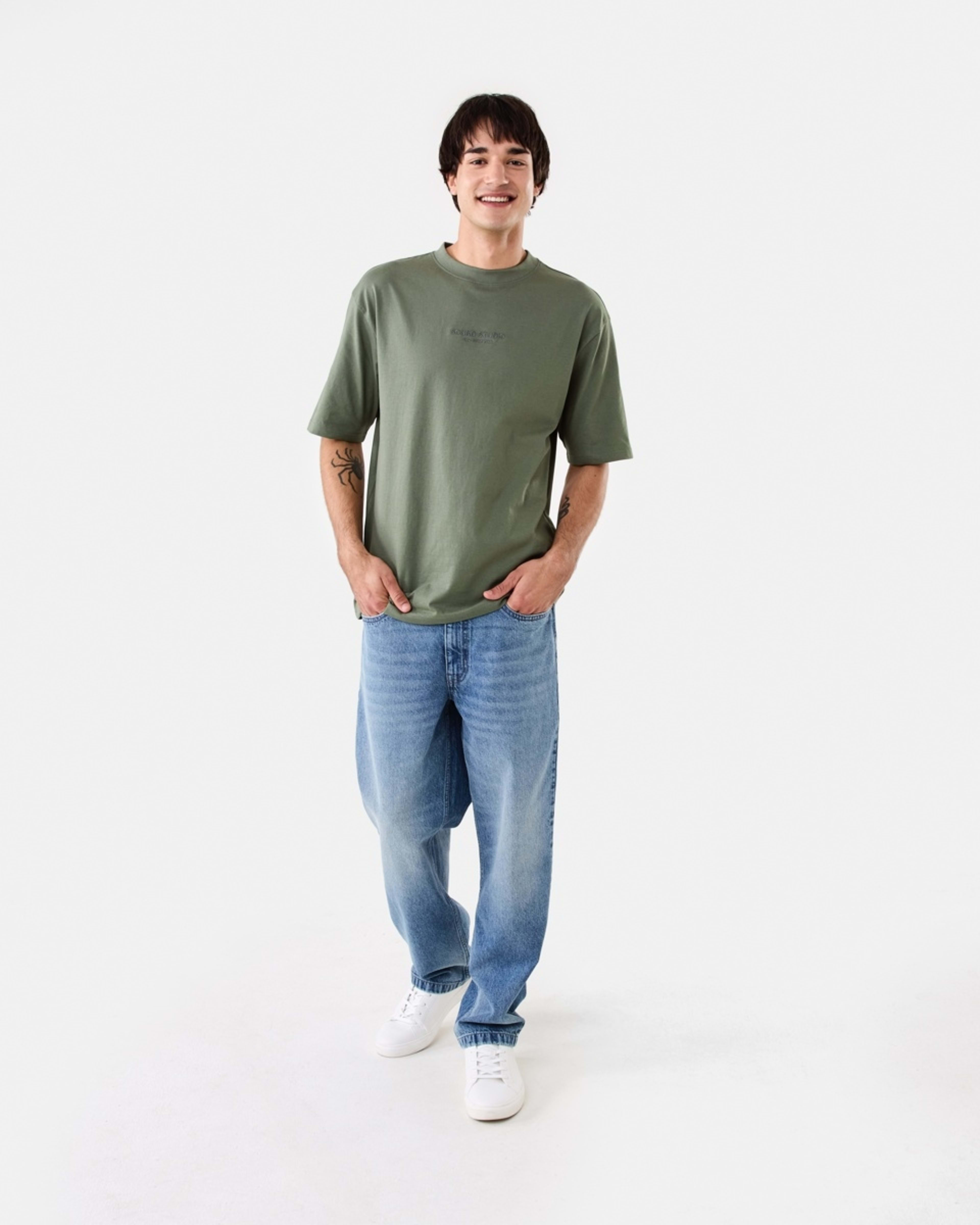 2 Oversized Print T-shirt Grn Agave, 2 of 10