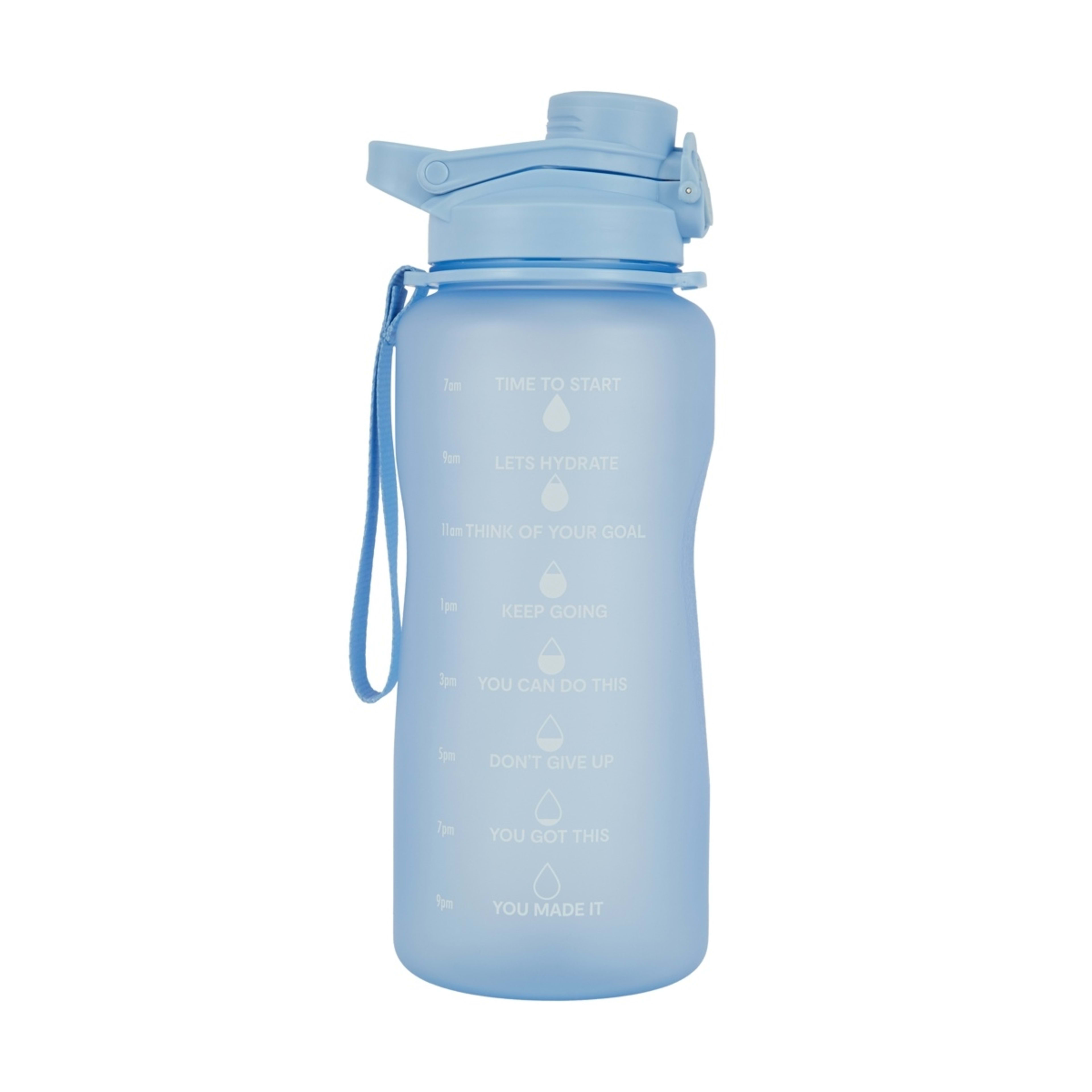 1 2.1L Blue Daily Intake Flip Lid Drink Bottle, 1 of 9