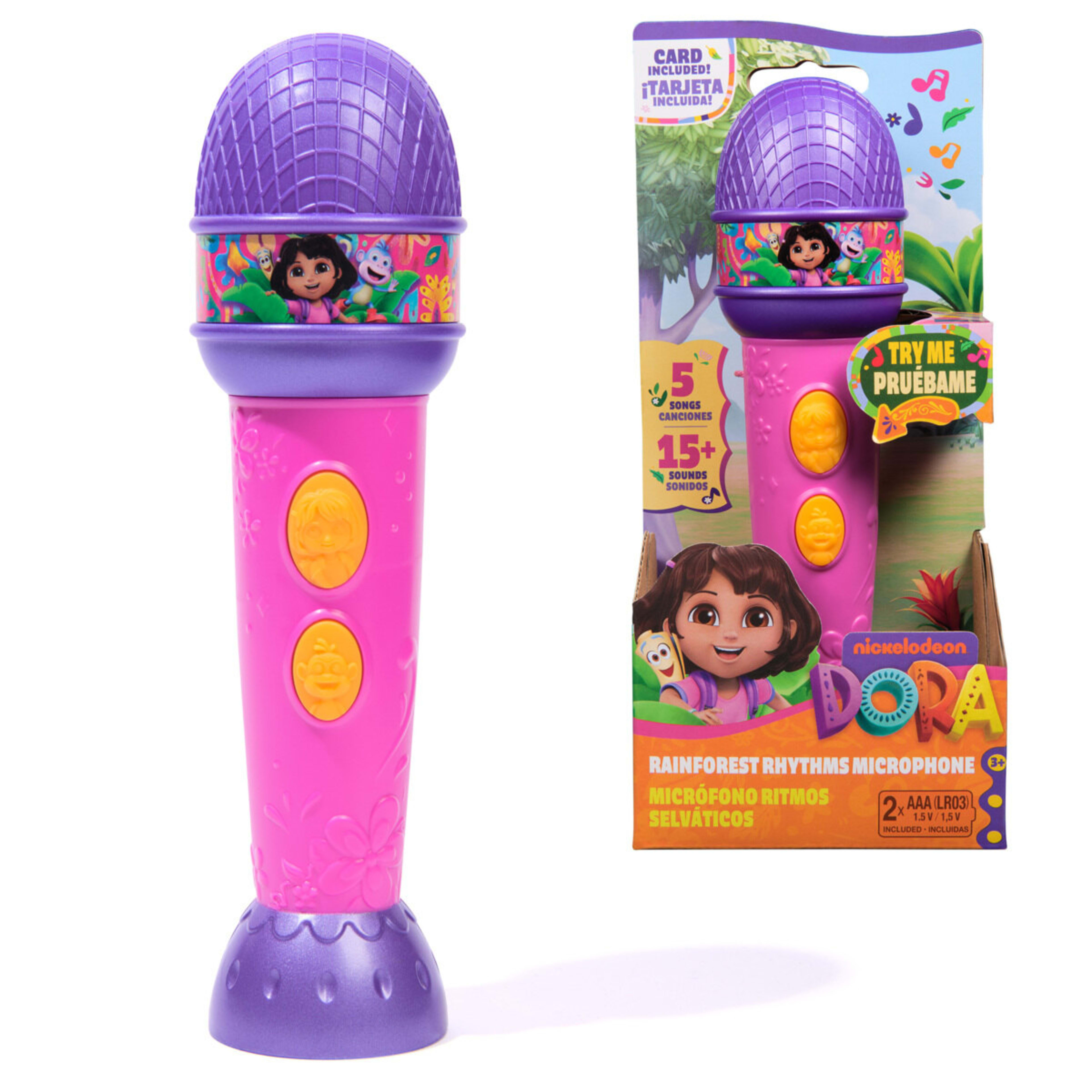 2 Nickelodeon Dora Rainforest Rhythms Microphone, 2 of 8