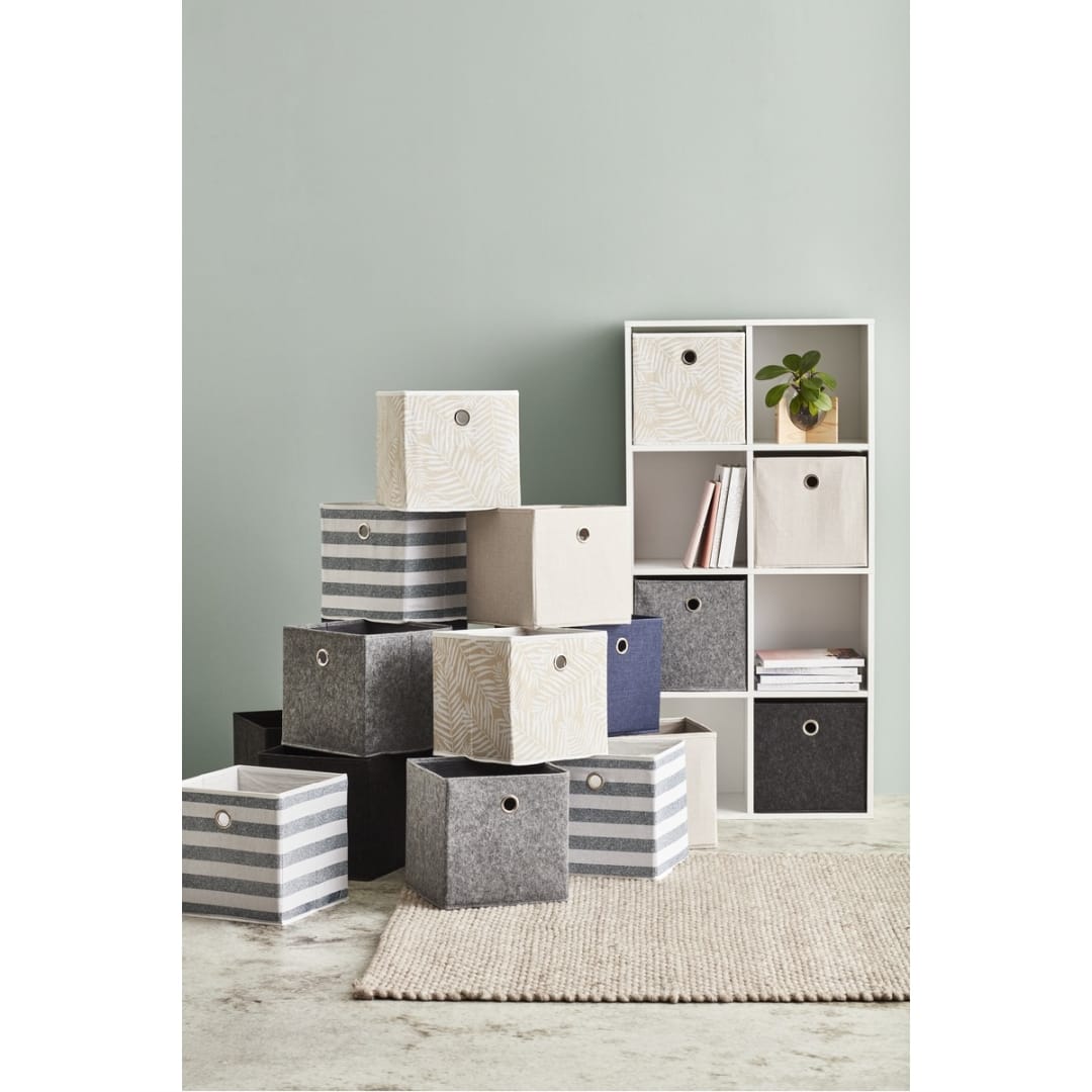 Collapsible Storage Cube Grey Kmart