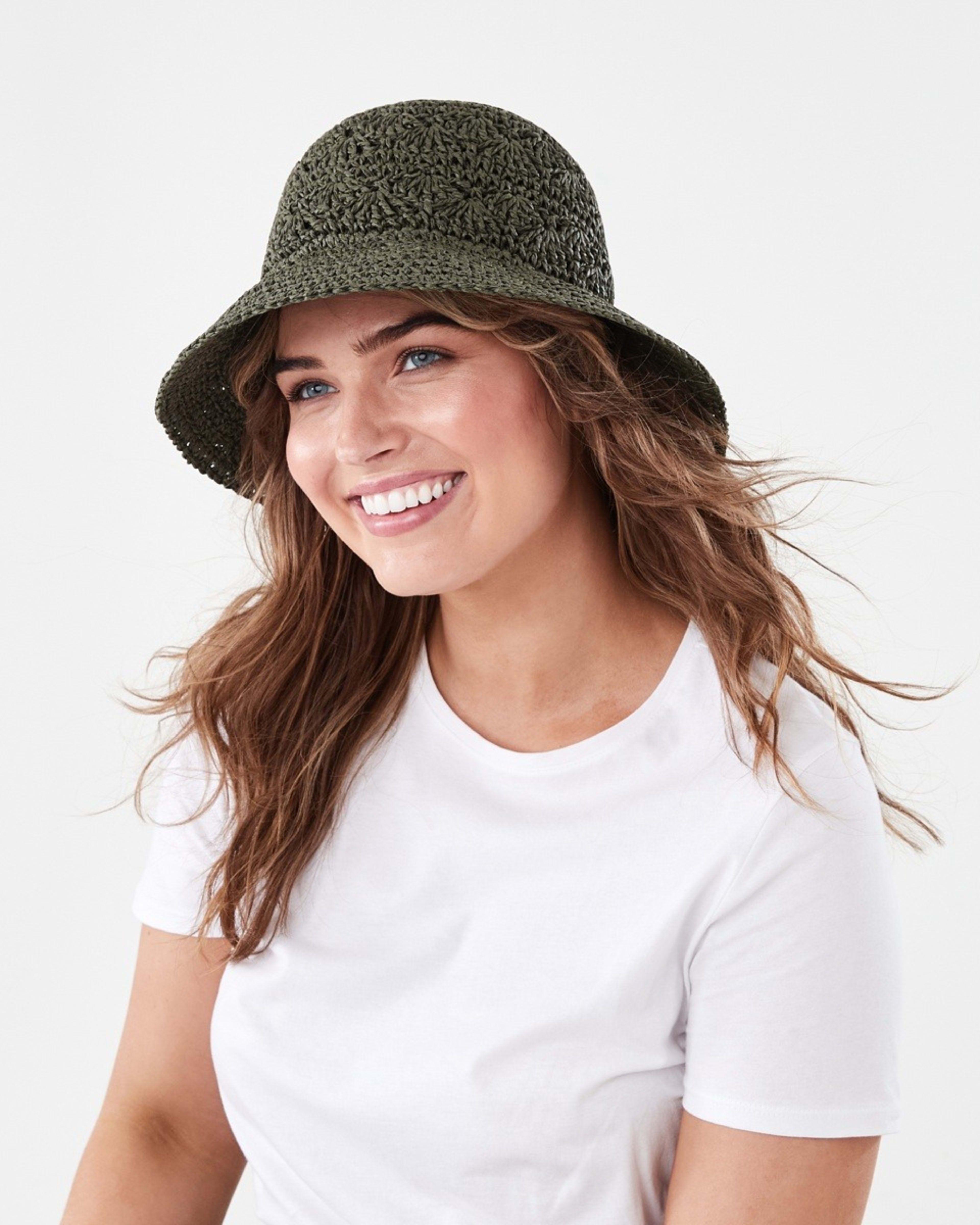 3 Crochet Bucket Hat OLIVE LEAF, 3 of 3