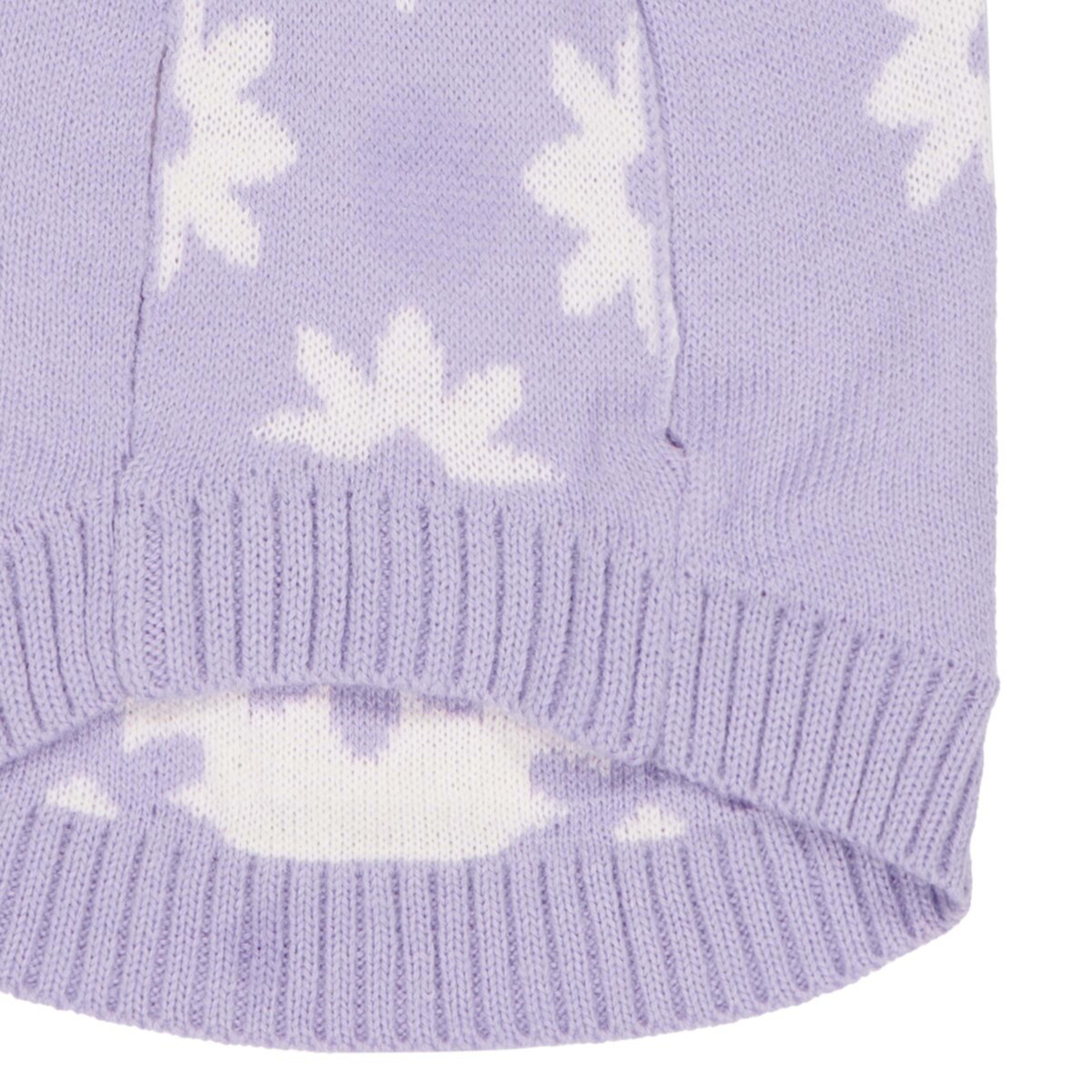 8 Pet Daisy Knit Jumper - Small, Purple, 8 of 10