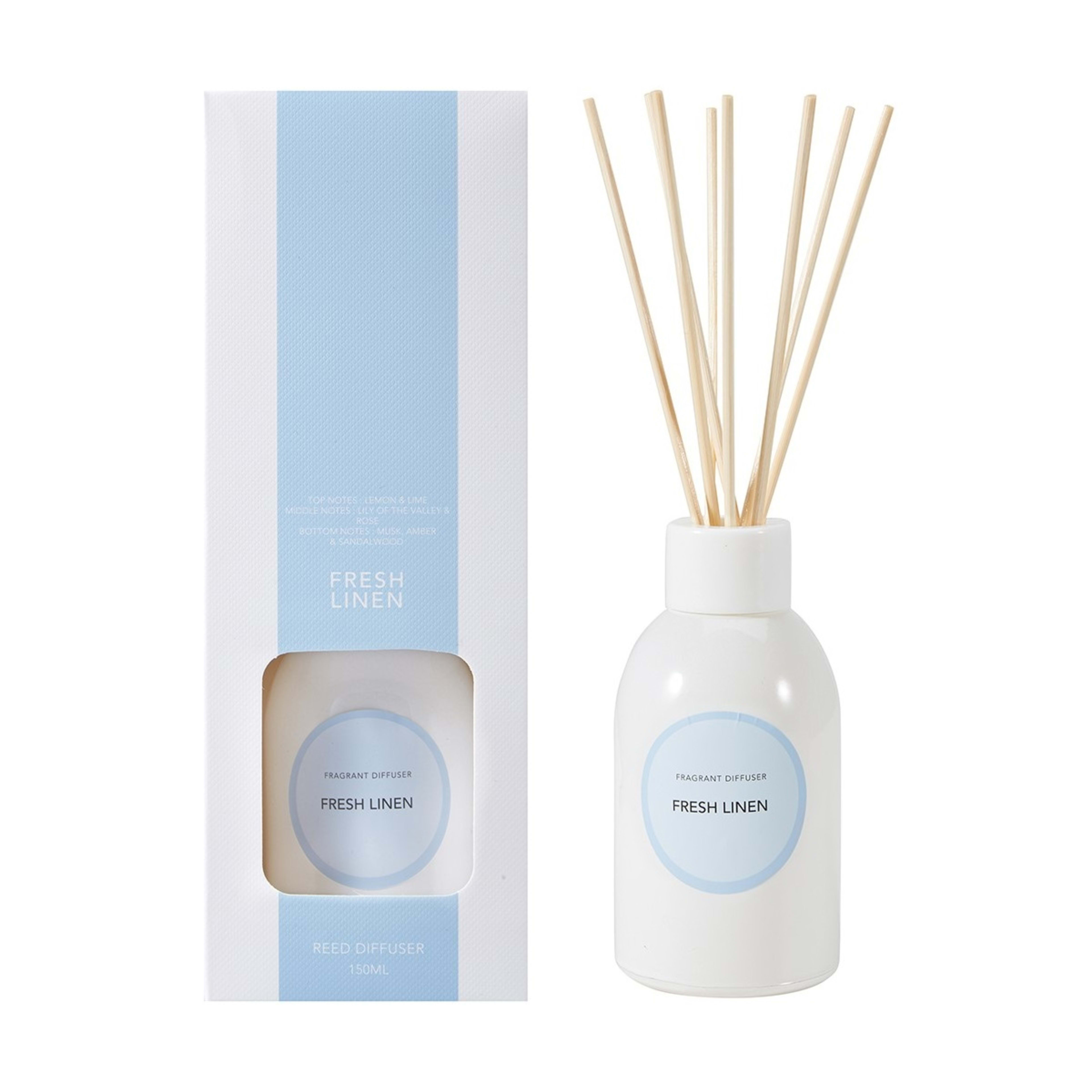 Fresh Linen Reed Diffuser - 150ml - Kmart