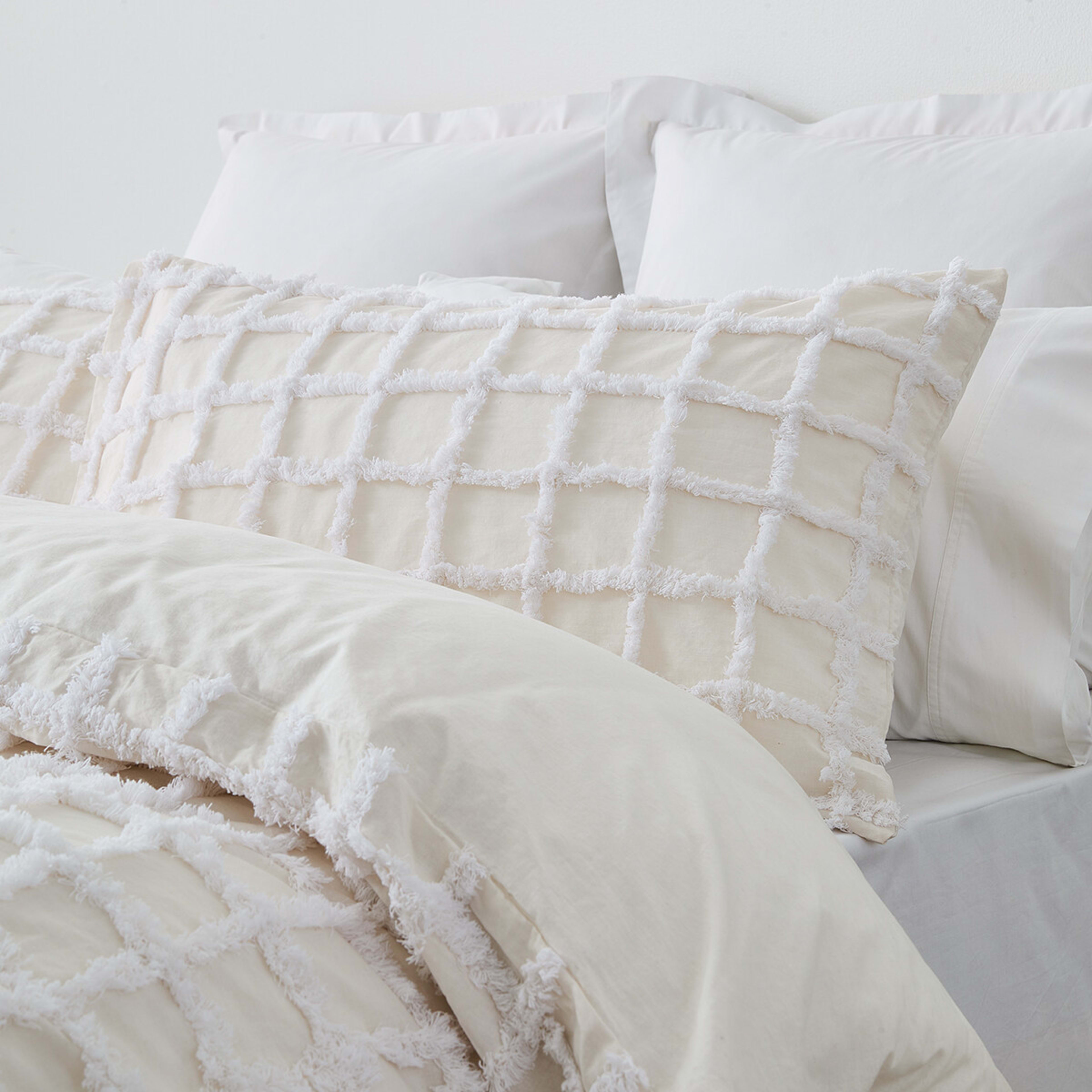 2 Ari Cotton Quilt Cover Set - Double Bed, White, 2 of 6