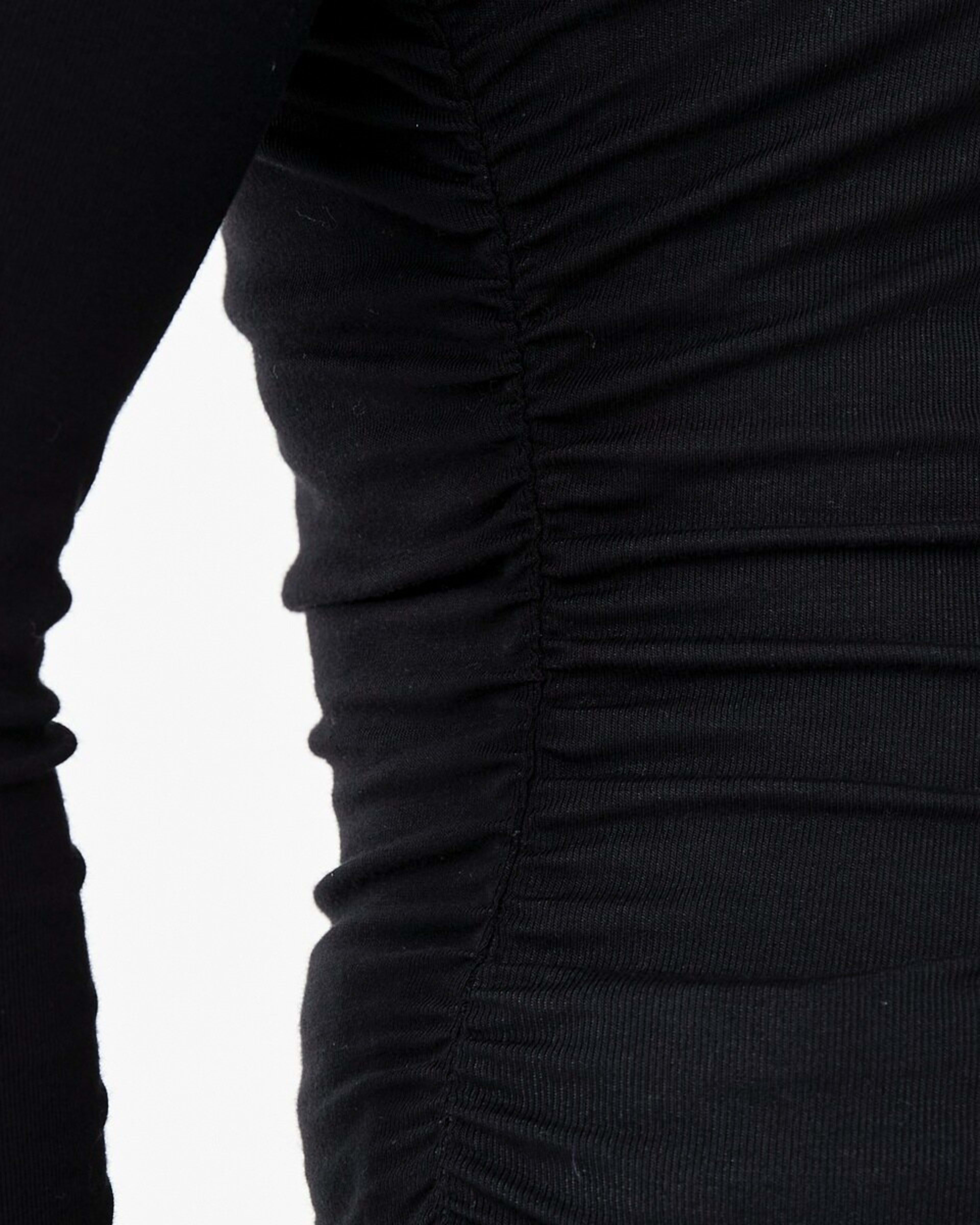 7 Long Sleeve Ruched Top BLACK, 7 of 7