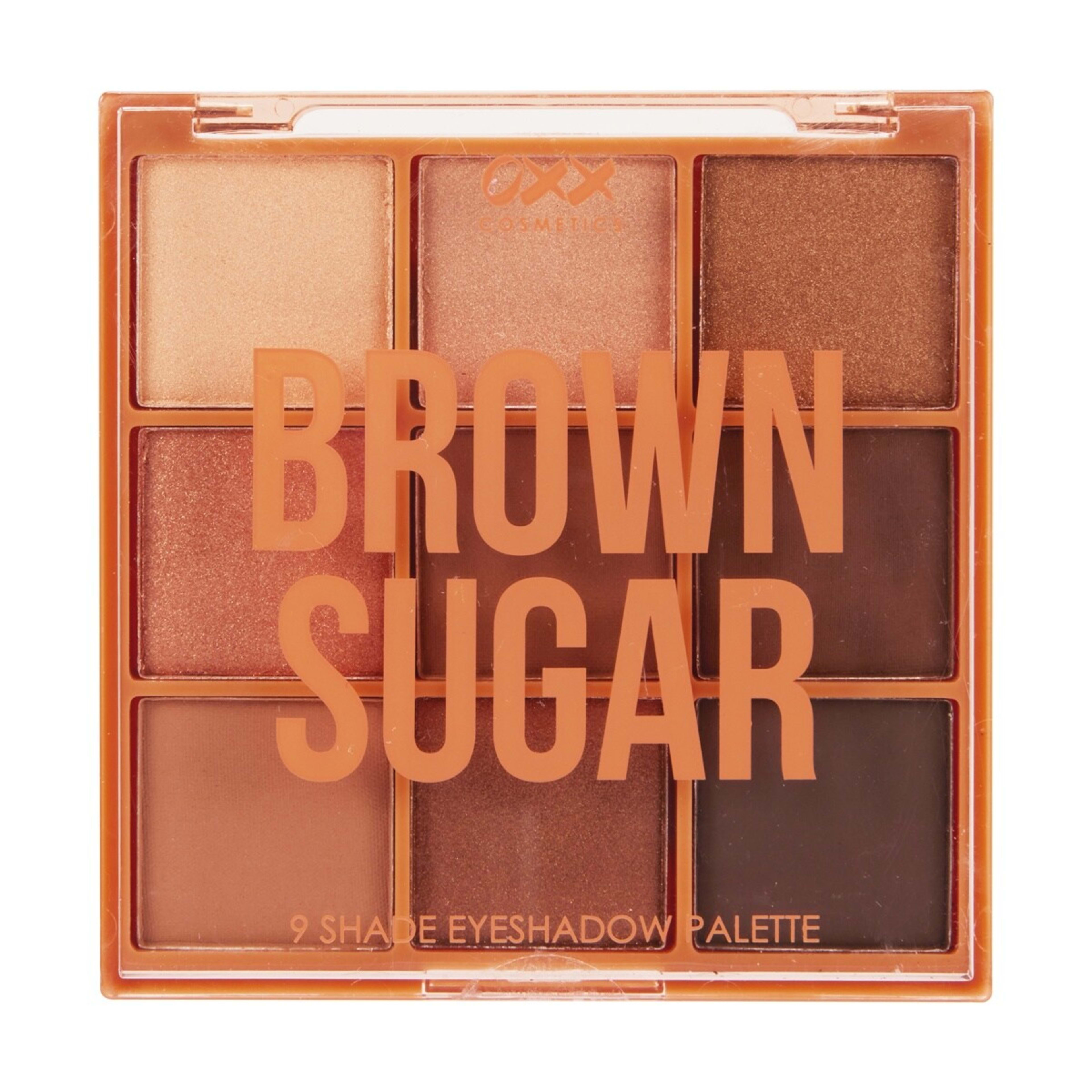1 OXX Cosmetics 9 Shades Eyeshadow Palette - Brown Sugar