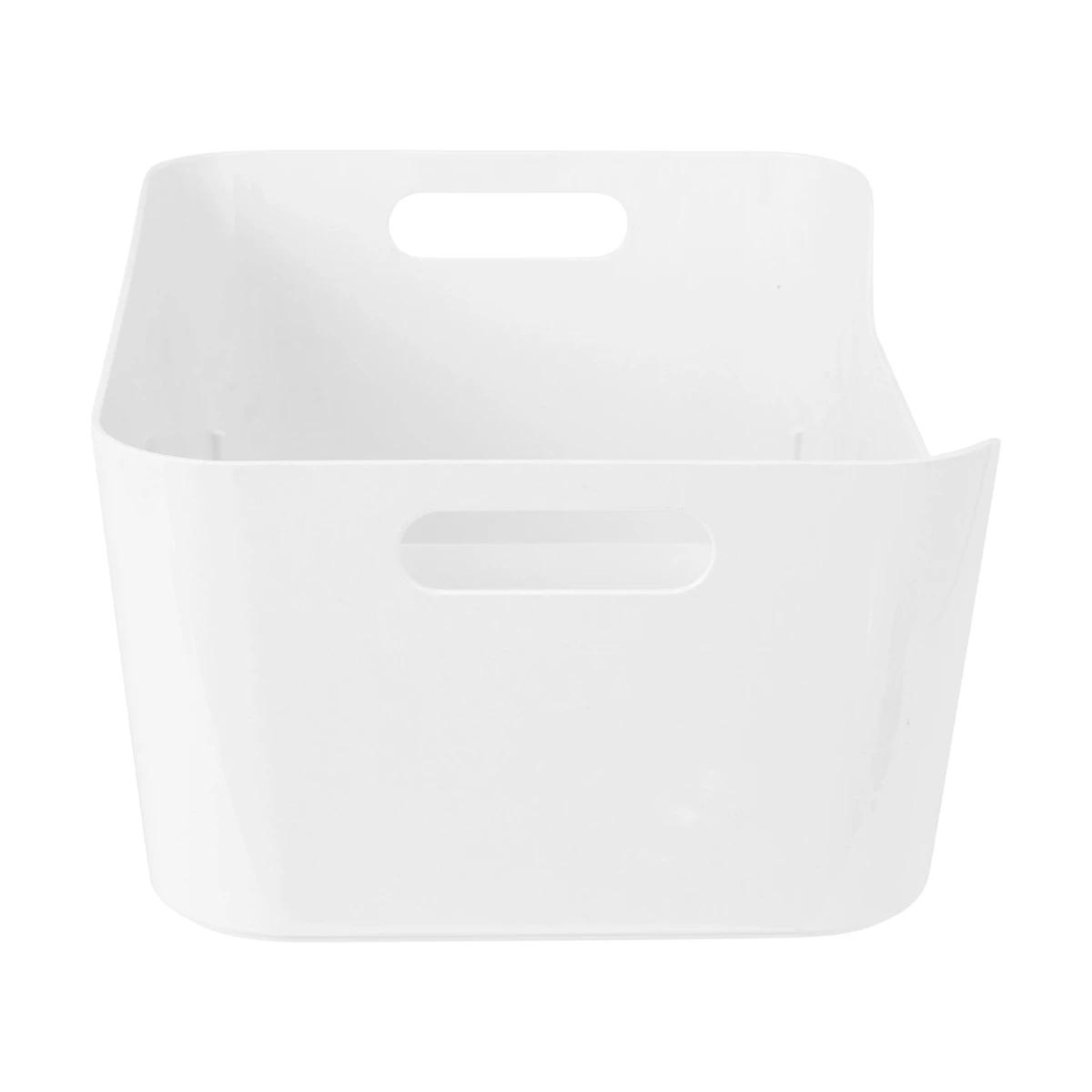 4 Medium Cut Out Edge Tub - White, 4 of 8