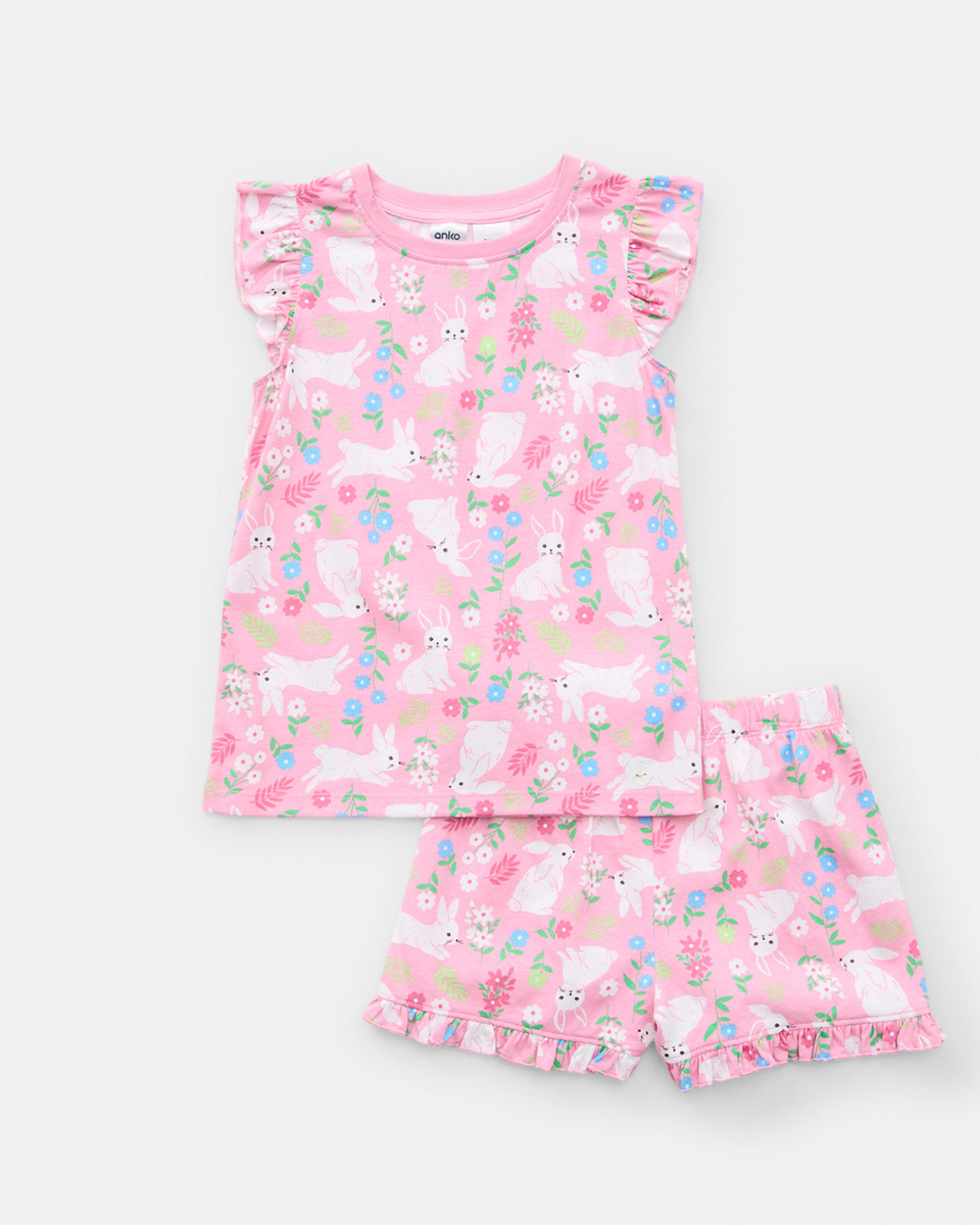 7 Short Sleeve Jersey Knit Pyjama Set Pnkbnygard, 7 of 10