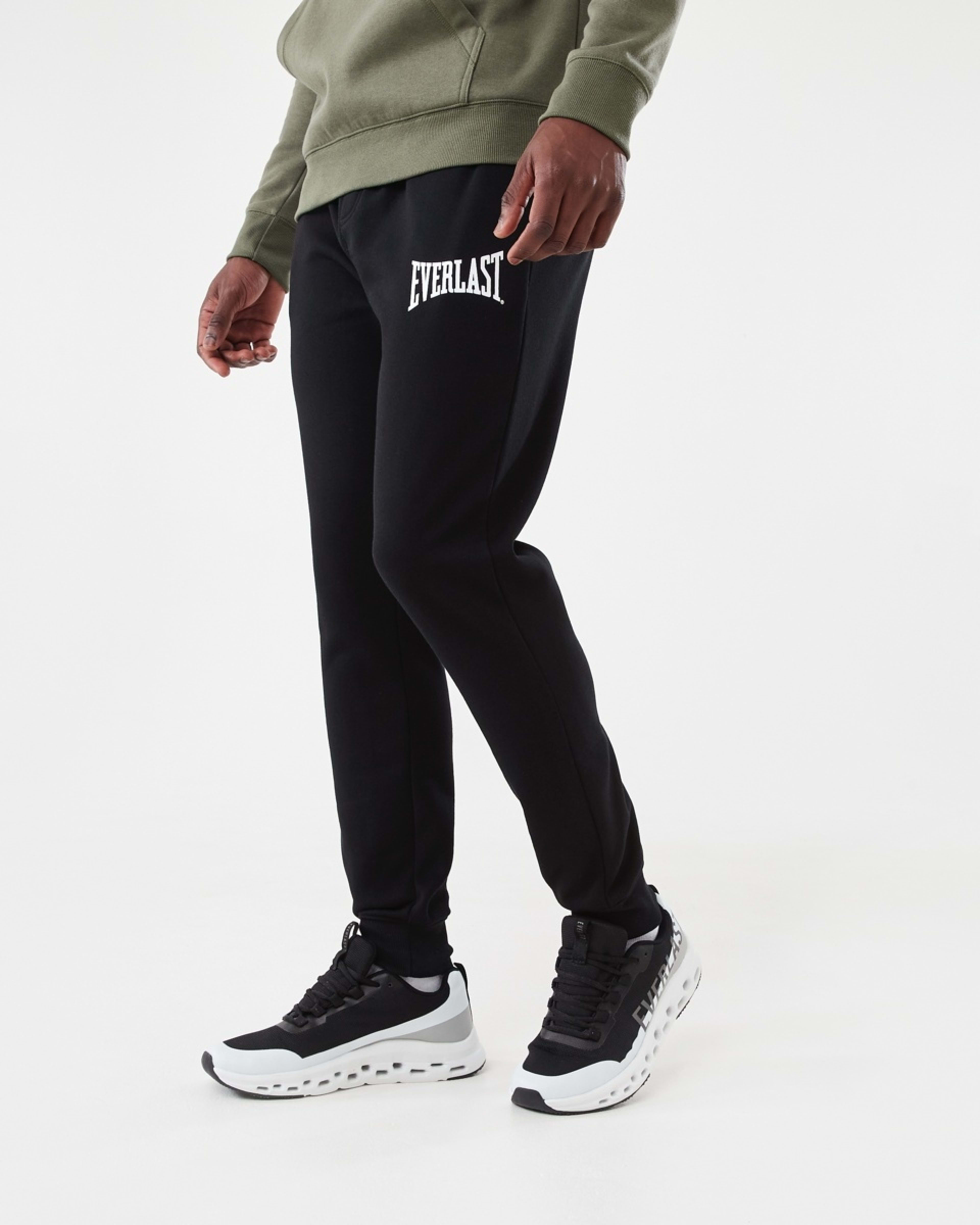 1 Everlast Mens Slim Trackpants EVER BLACK